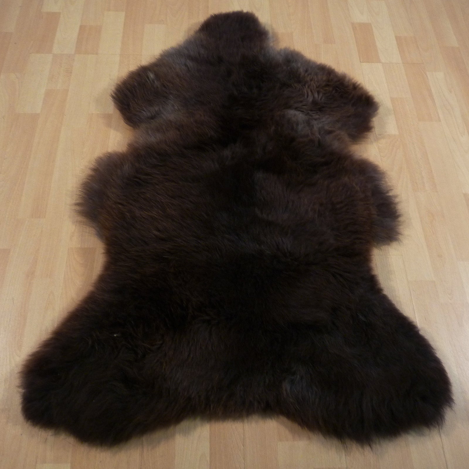 Exklusives Unikat Schaffell braun - grau 125x85cm #14486