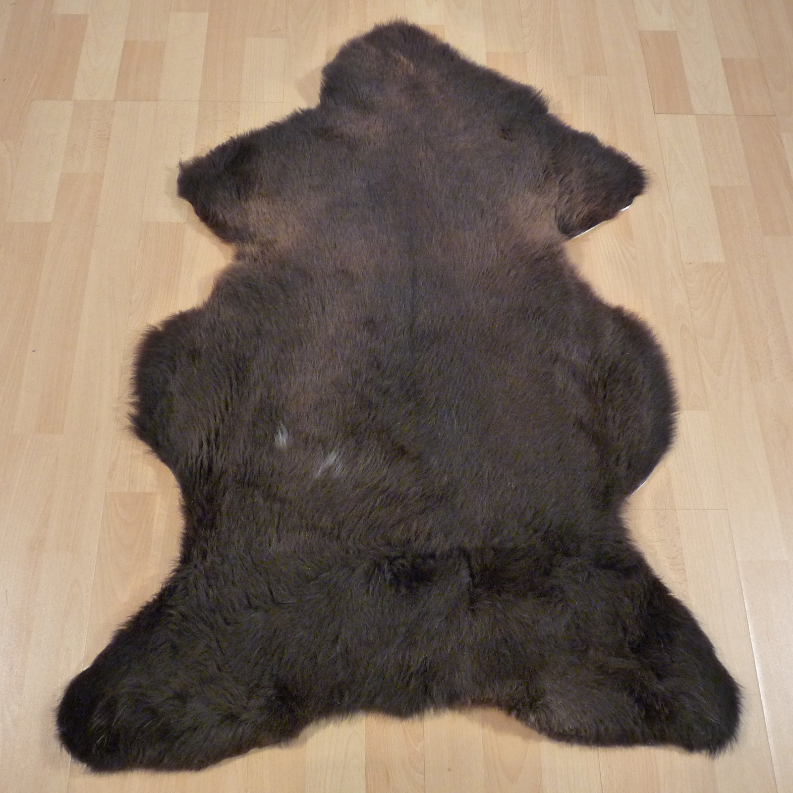 Exklusives Unikat Lammfell braun 115x80cm #14664