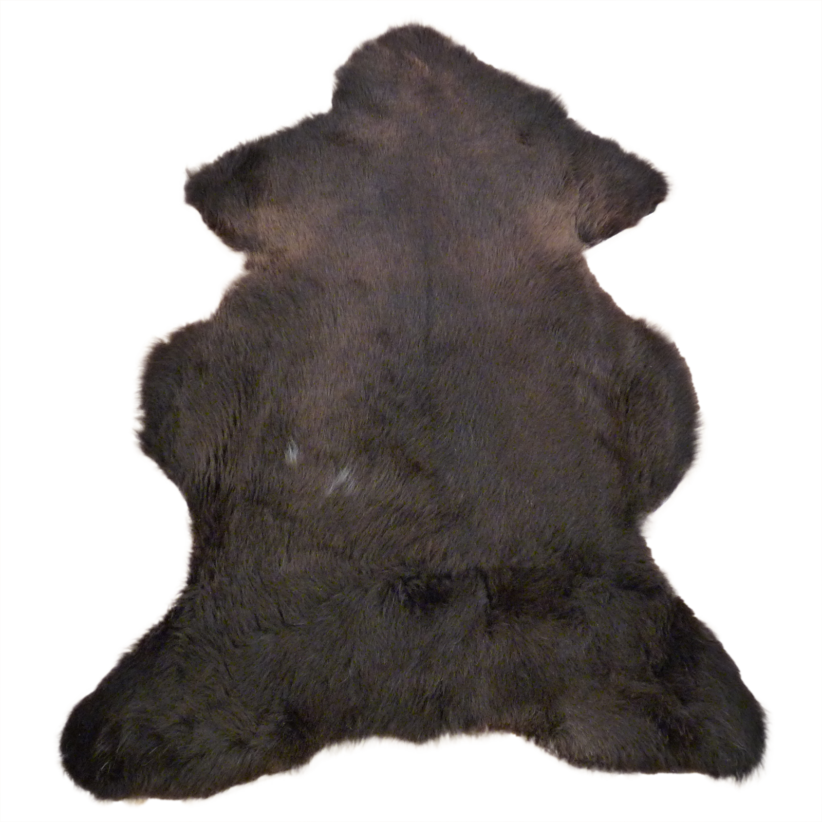 Exklusives Unikat Lammfell braun 115x80cm #14664