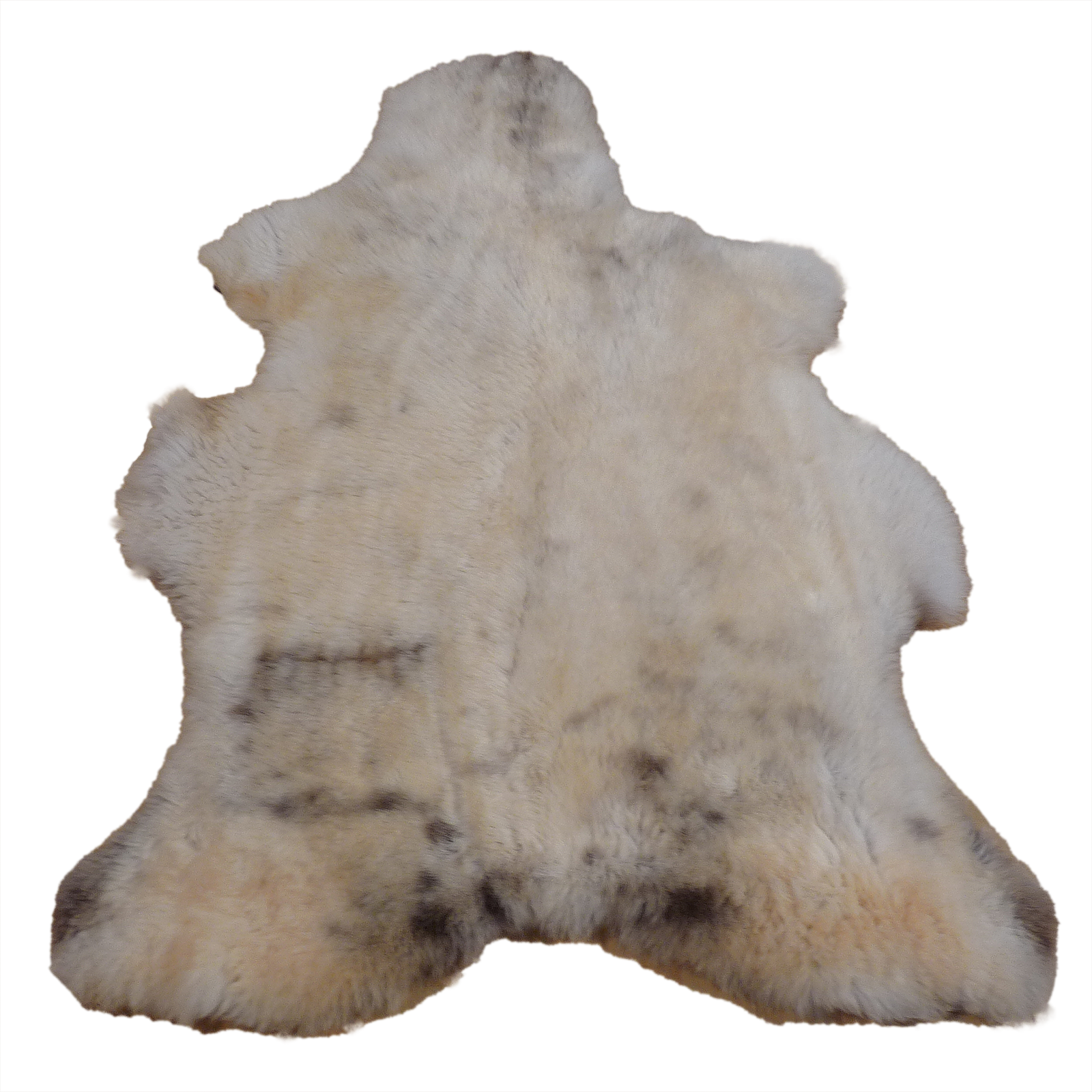 Exklusives Unikat Schaffell beige - braun 120x90cm #14744