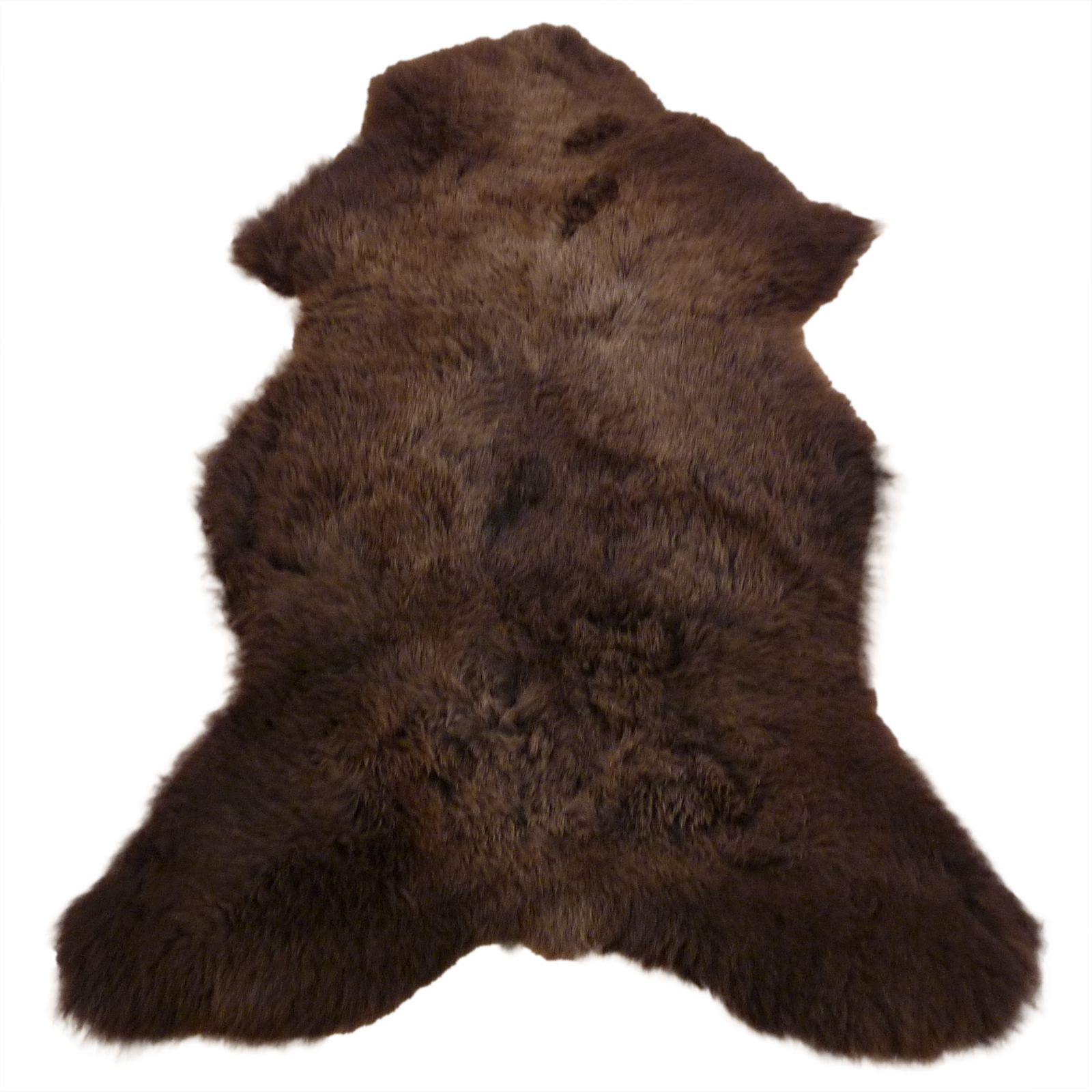 Exklusives Unikat Lammfell braun - hellbraun 110x75cm #14758