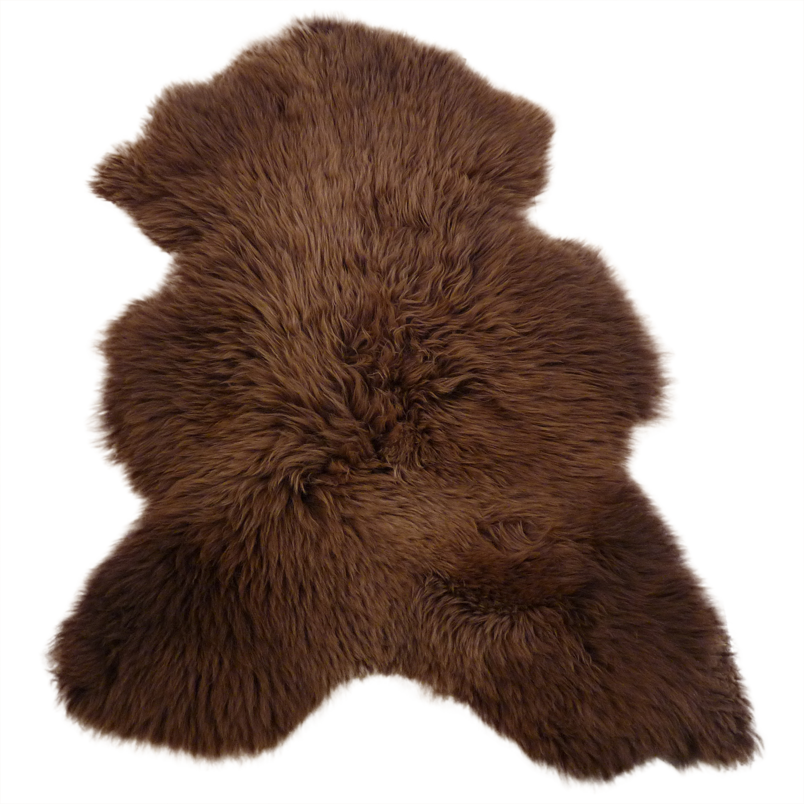 Exklusives Unikat Schaffell braun - hellbraun 125x85cm #14763