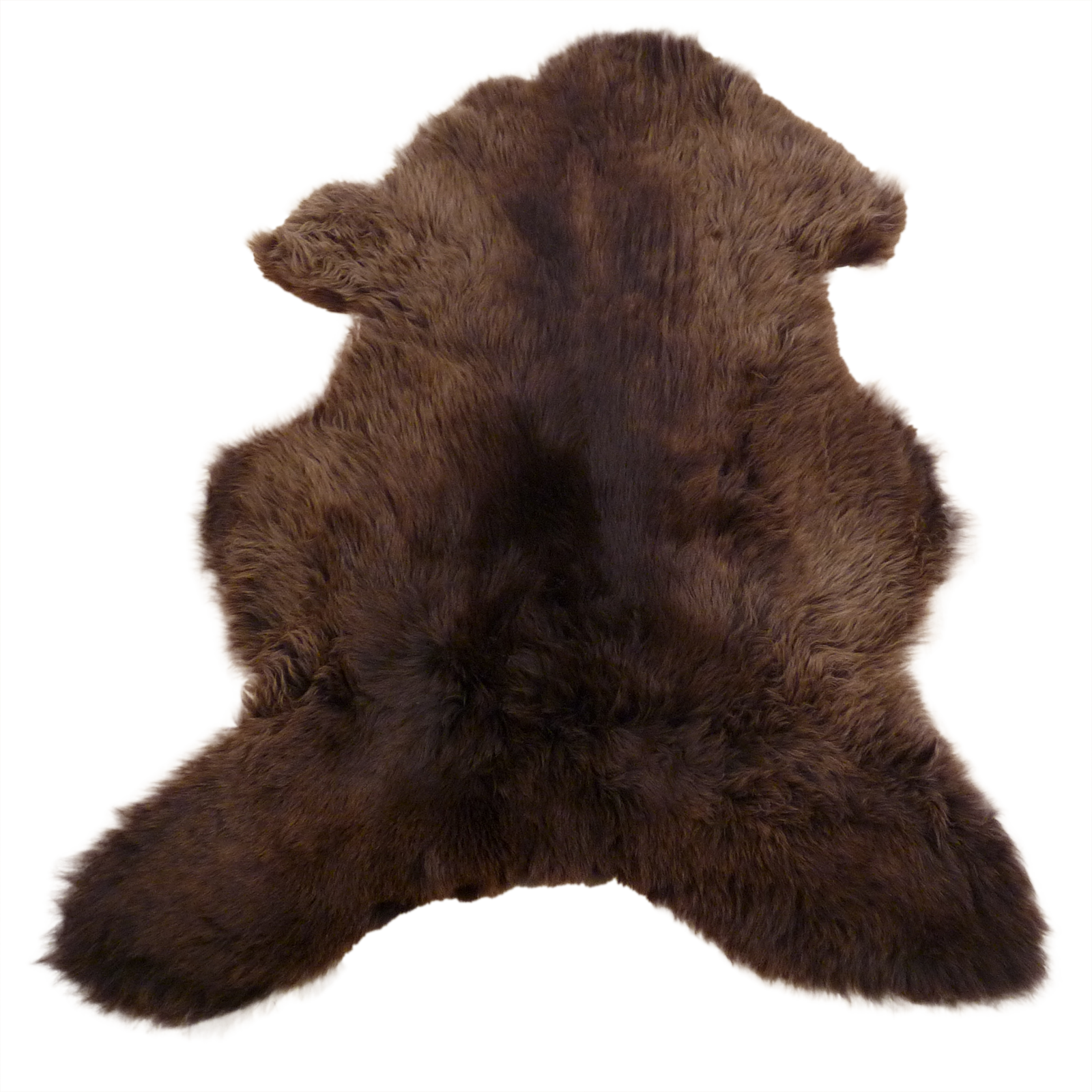 Exklusives Unikat Lammfell braun - hellbraun 110x80cm #14808