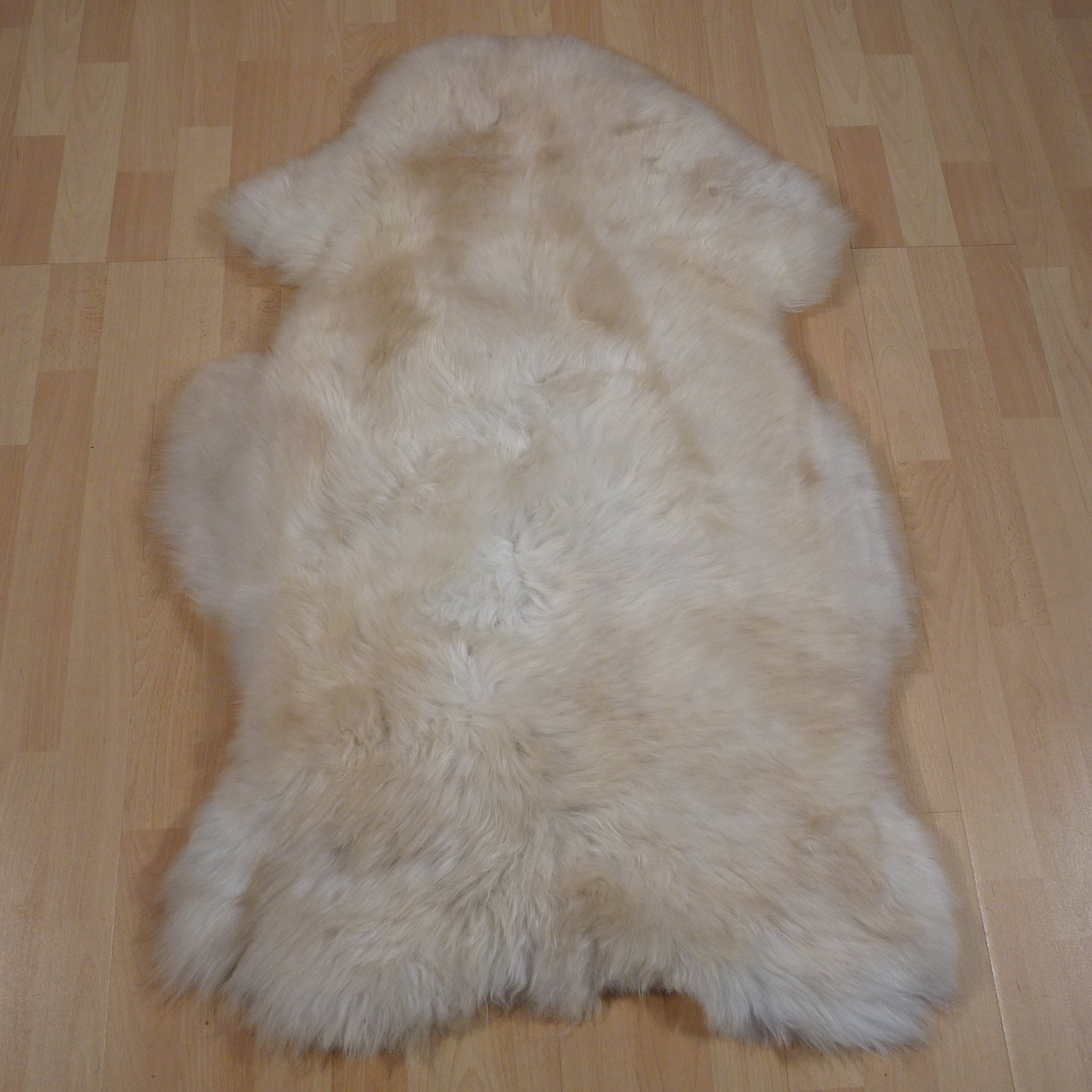 Exklusives Unikat Schaffell beige - braun 120x80cm #14813