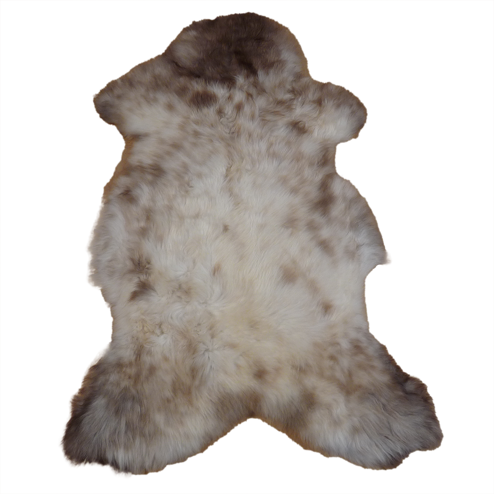 Exklusives Unikat Lammfell beige - hellbraun 110x75cm #14822