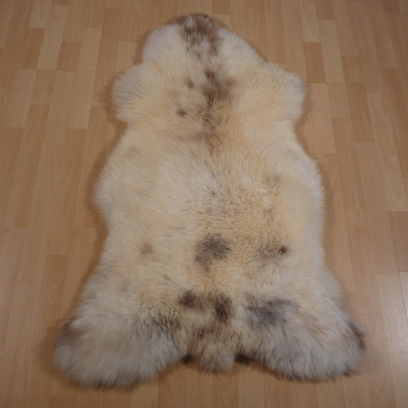 Exklusives Unikat Schaffell beige - braun 120x70cm #15227