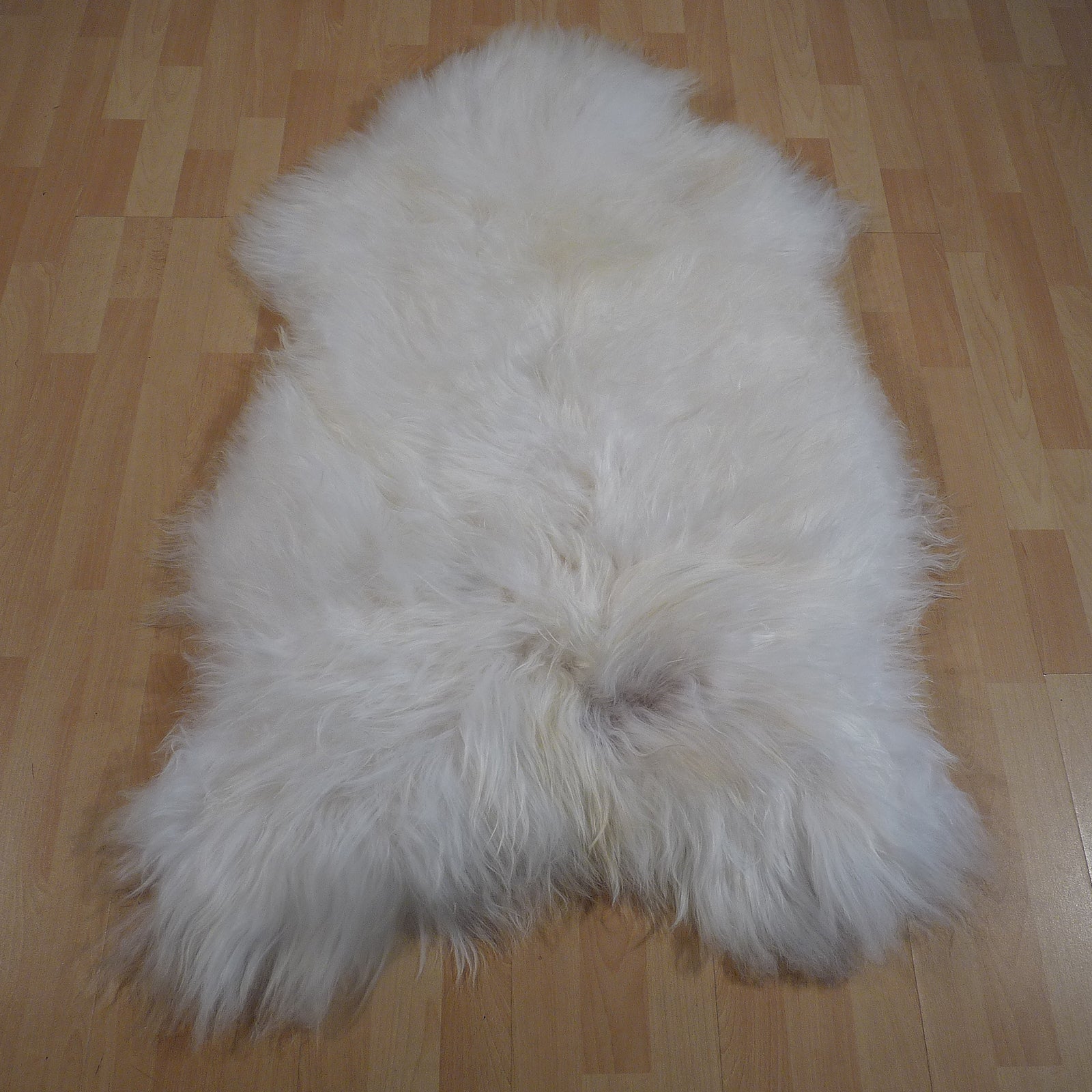 Exklusives Unikat Islandschaffell weiß - grau 135x90cm #15238