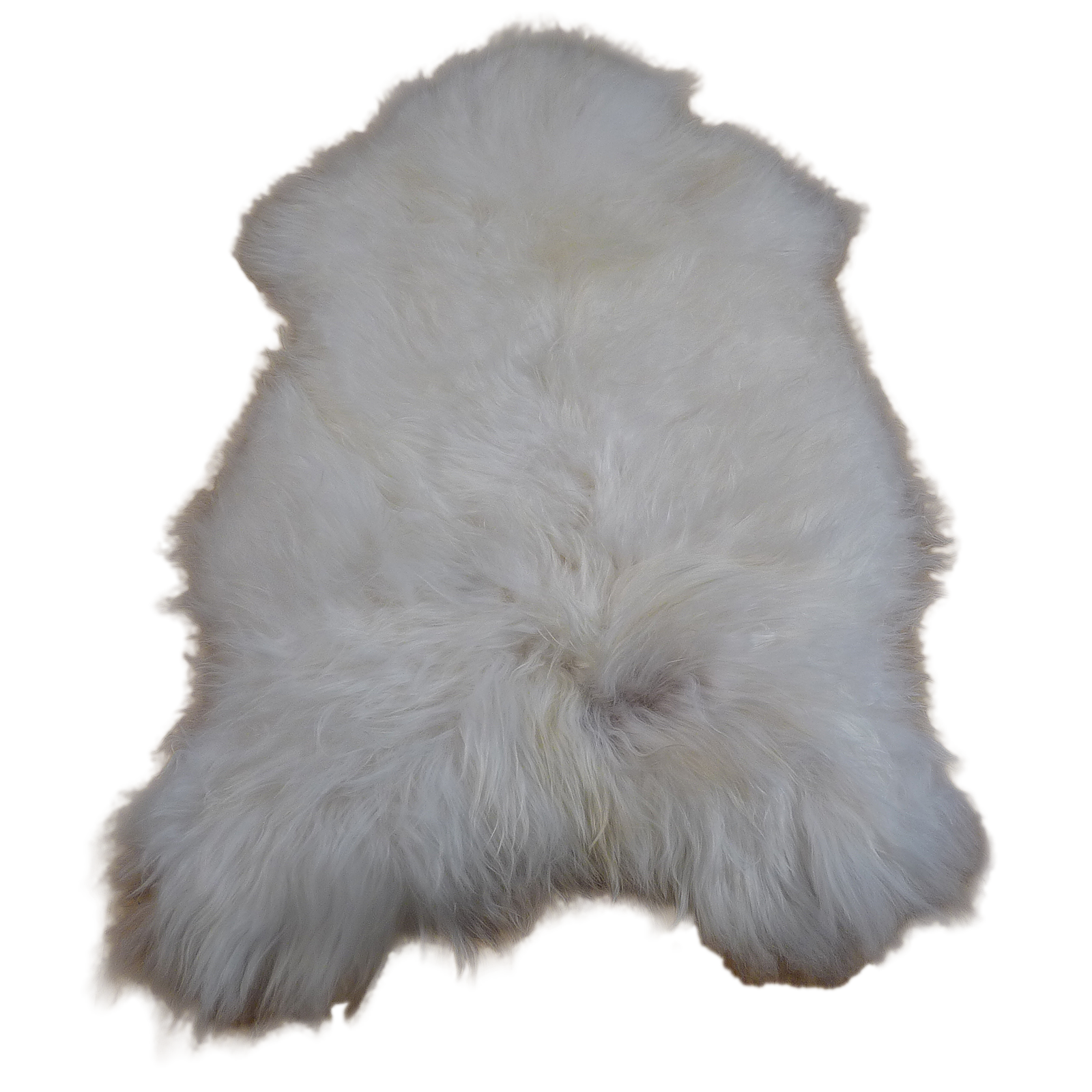 Exklusives Unikat Islandschaffell weiß - grau 135x90cm #15238