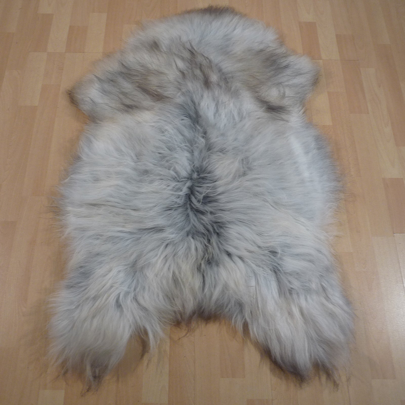 Exklusives Unikat Islandschaffell grau 125x85cm #15291