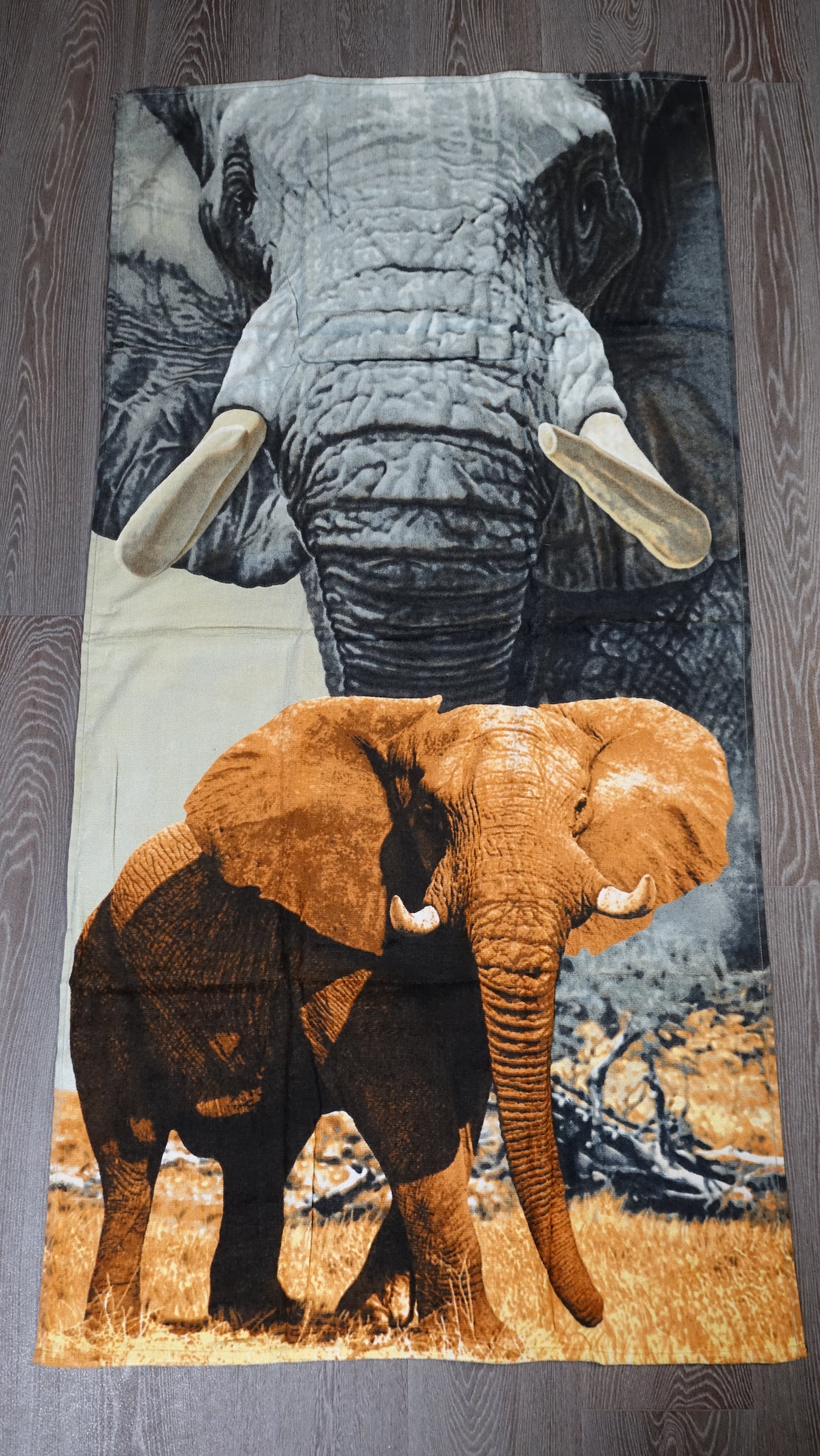 Handtuch Strandtuch Badehandtuch Saunatuch Motiv Elefant 150x70cm