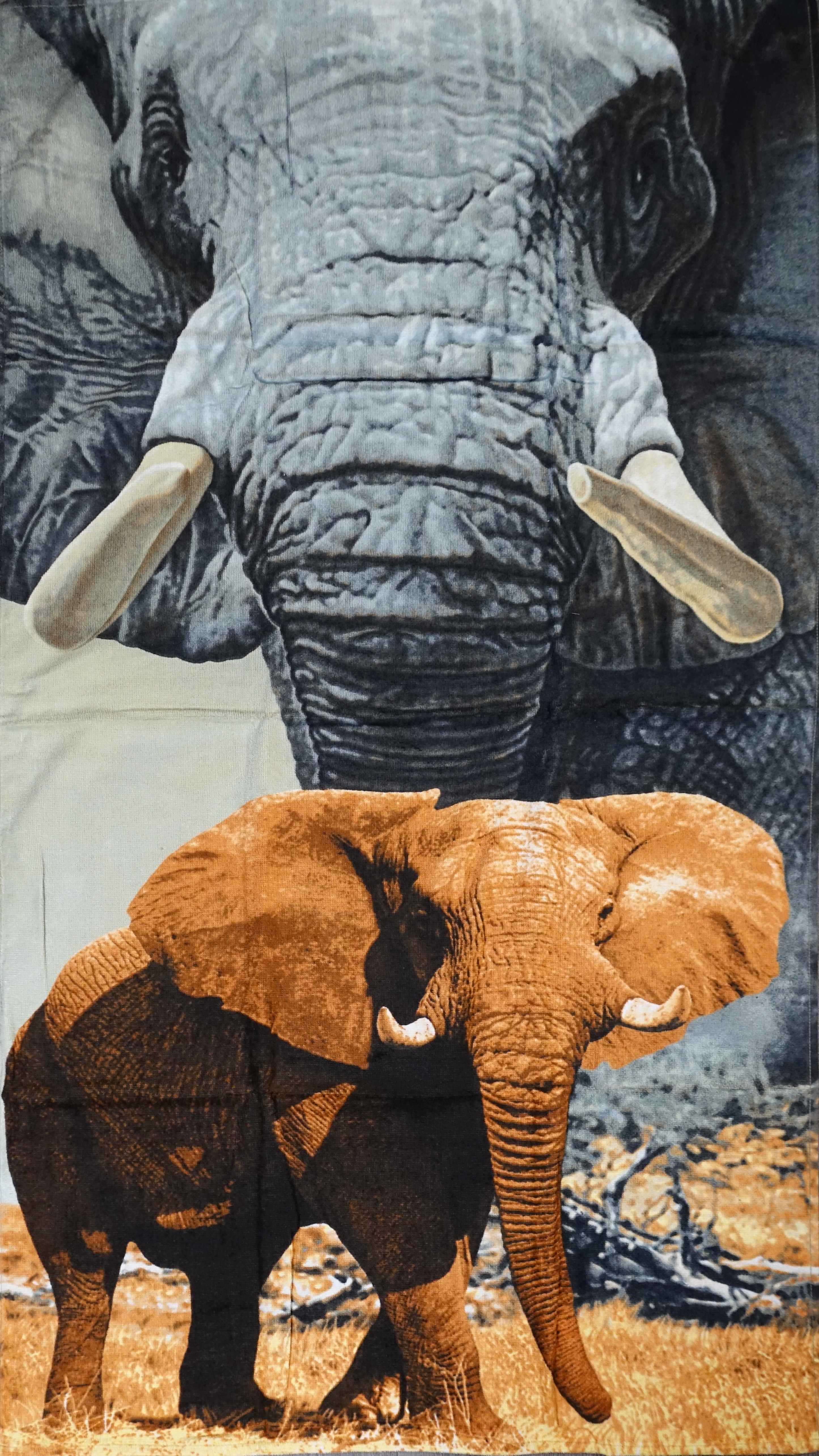 Handtuch Strandtuch Badehandtuch Saunatuch Motiv Elefant 150x70cm