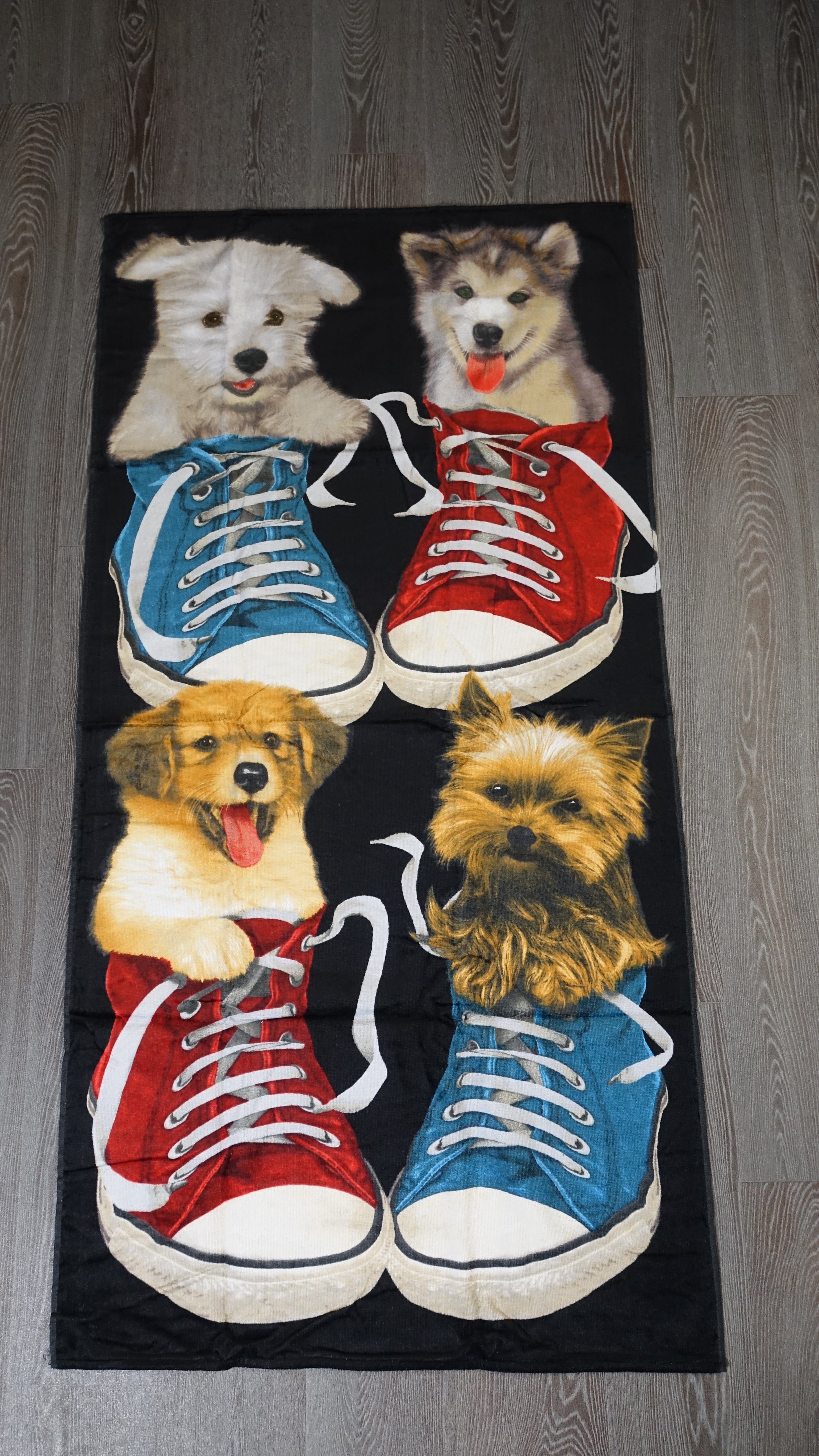 Handtuch Strandtuch Badehandtuch Saunatuch Motiv Hunde 150x70cm