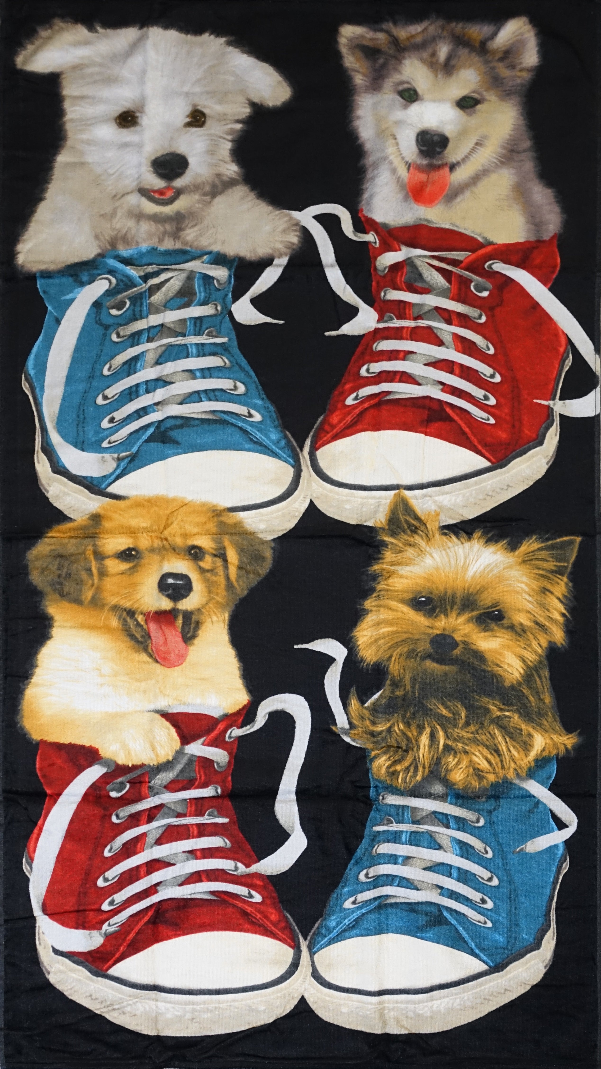 Handtuch Strandtuch Badehandtuch Saunatuch Motiv Hunde 150x70cm