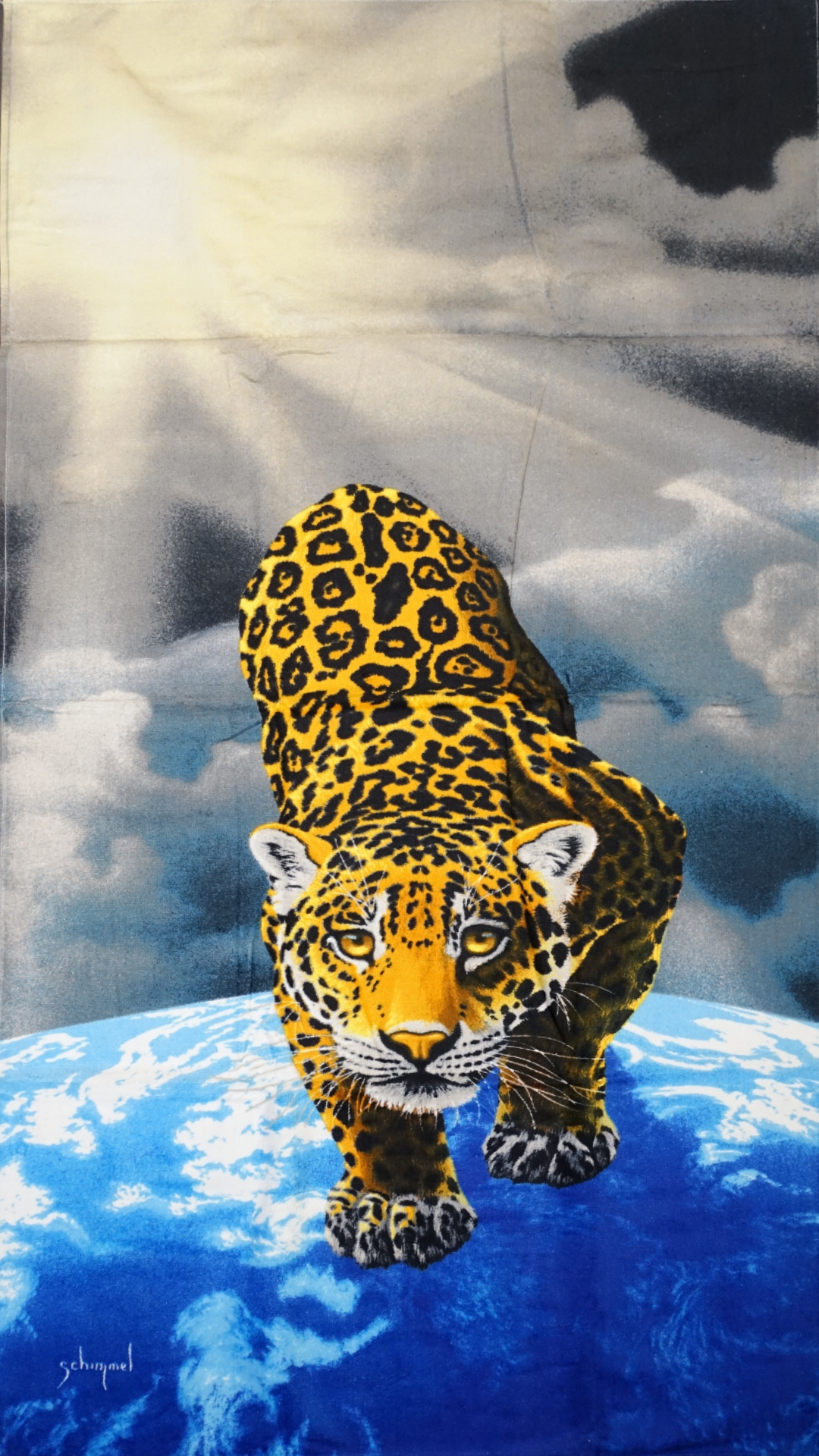 Handtuch Strandtuch Badehandtuch Saunatuch Motiv Leopard 150x70cm