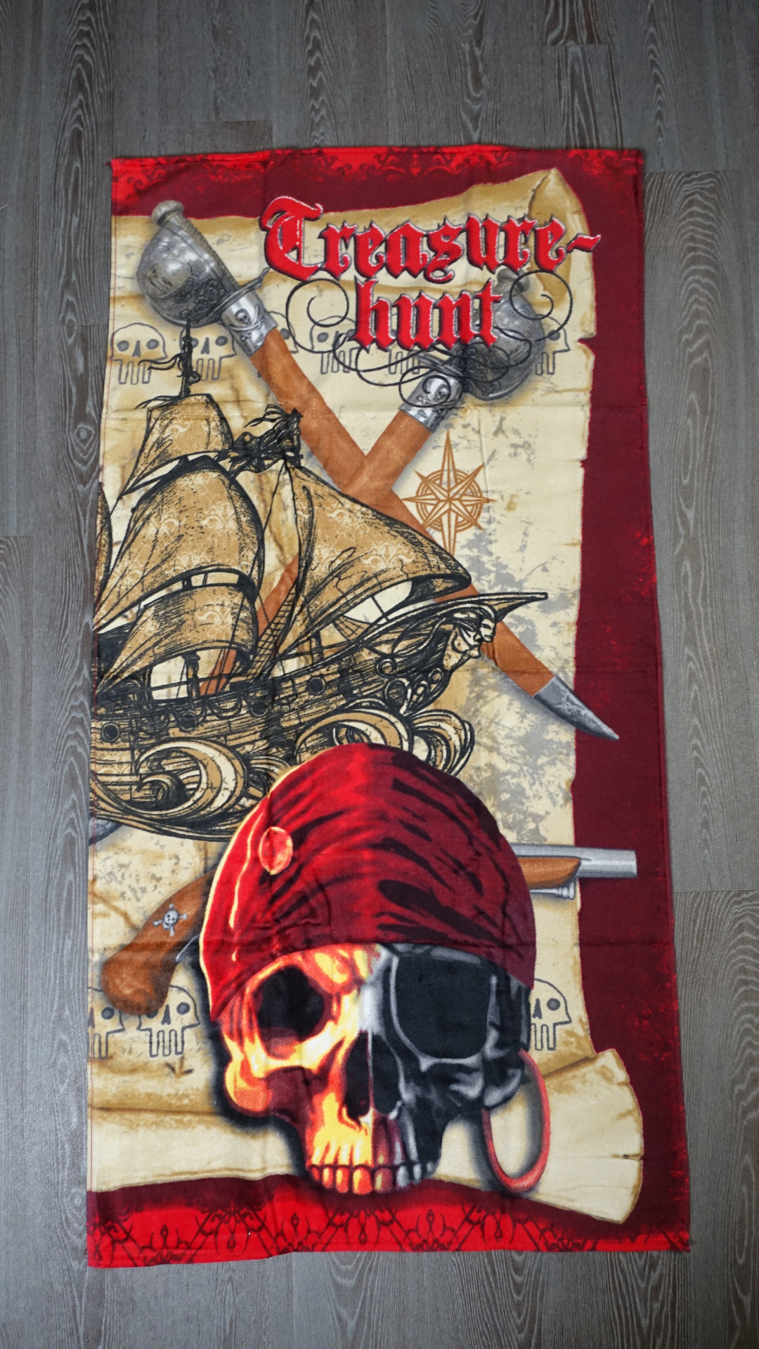 Handtuch Strandtuch Badehandtuch Saunatuch Motiv Pirat 150x70cm