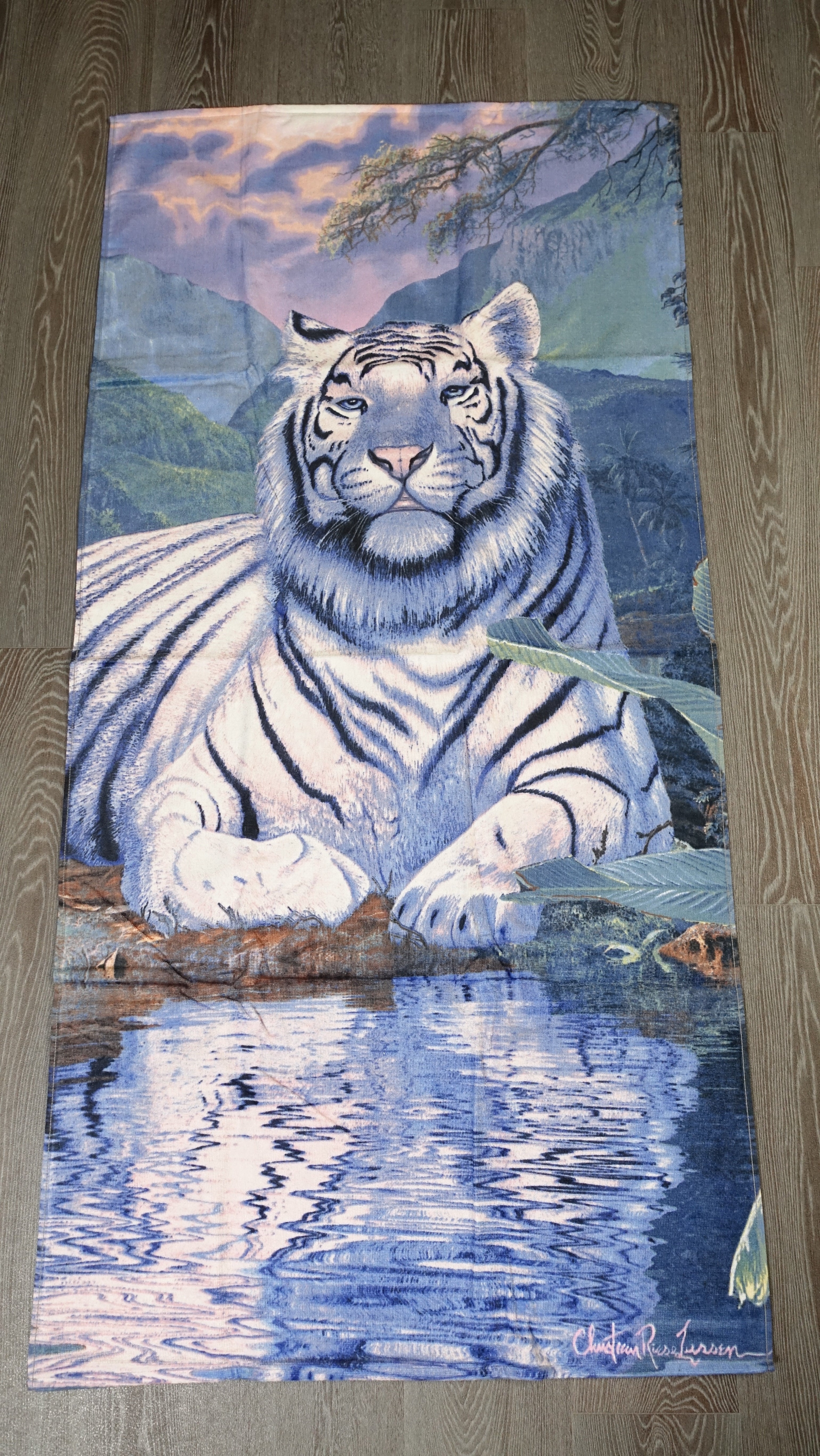 Handtuch Strandtuch Badehandtuch Saunatuch Motiv Tiger 150x70cm