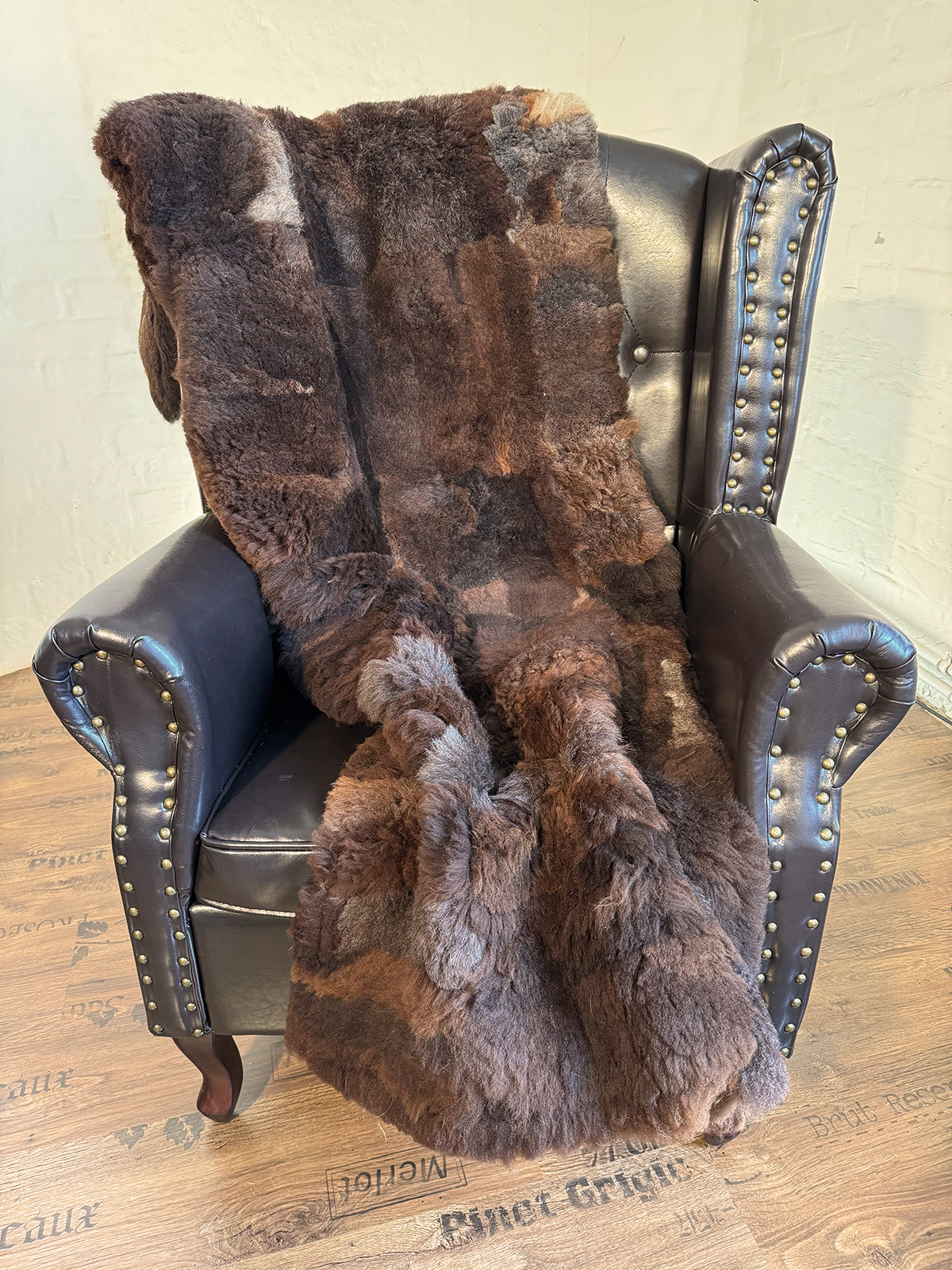 Echter Pelzläufer PL-210 Fellläufer Lammfellläufer 160x60cm braun
