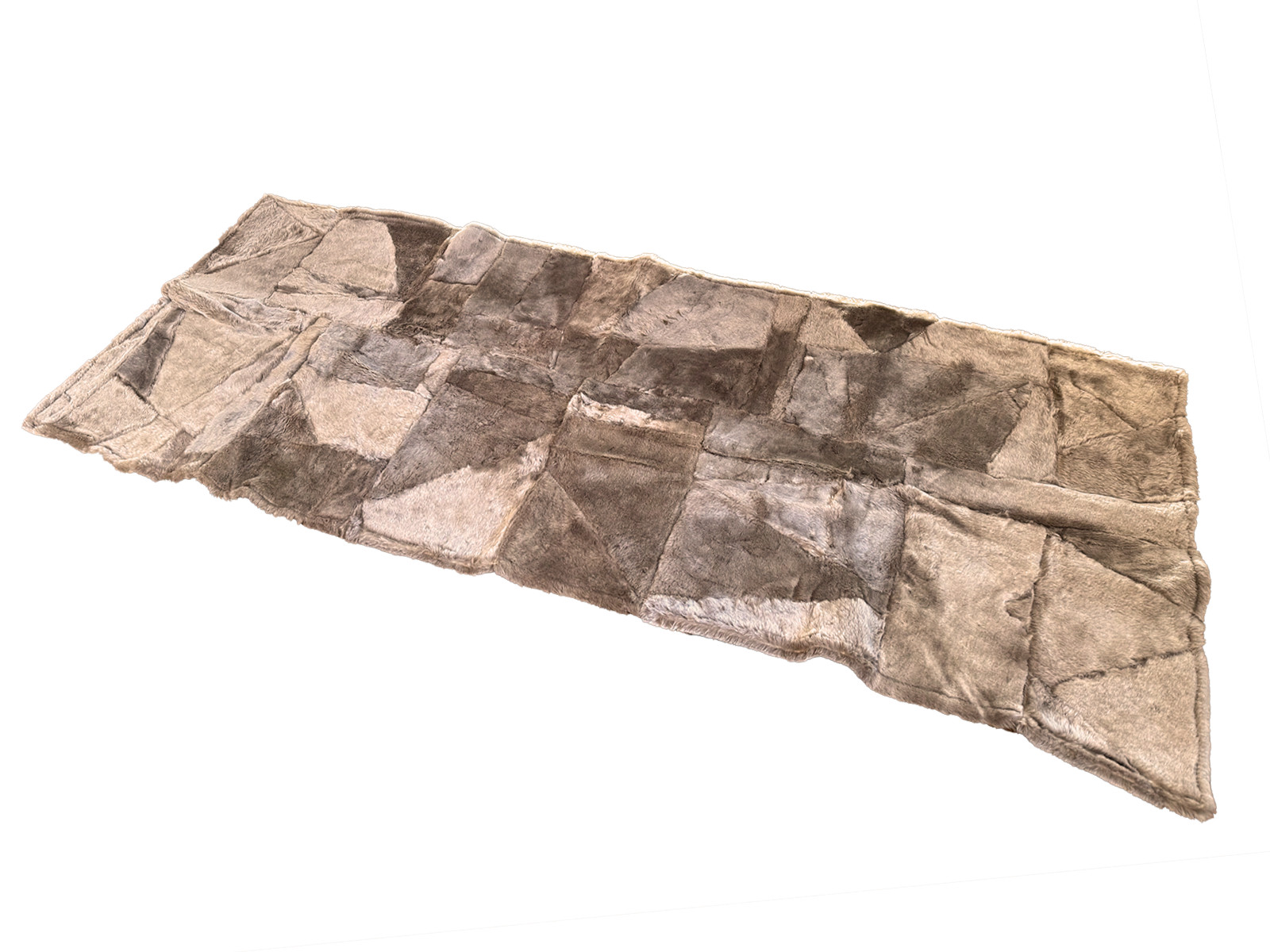 Echter Pelzläufer PL-248 Fellläufer Lammfellläufer 160x60cm hellbraun