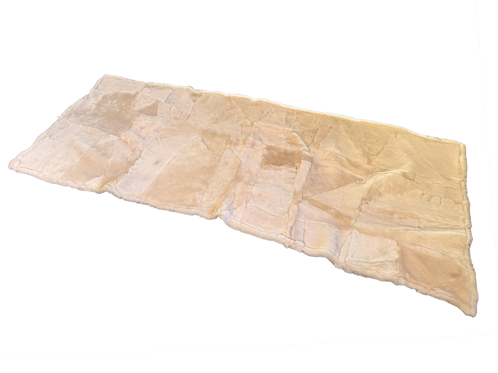 Echter Pelzläufer PL-259 Fellläufer Lammfellläufer 160x60cm creme