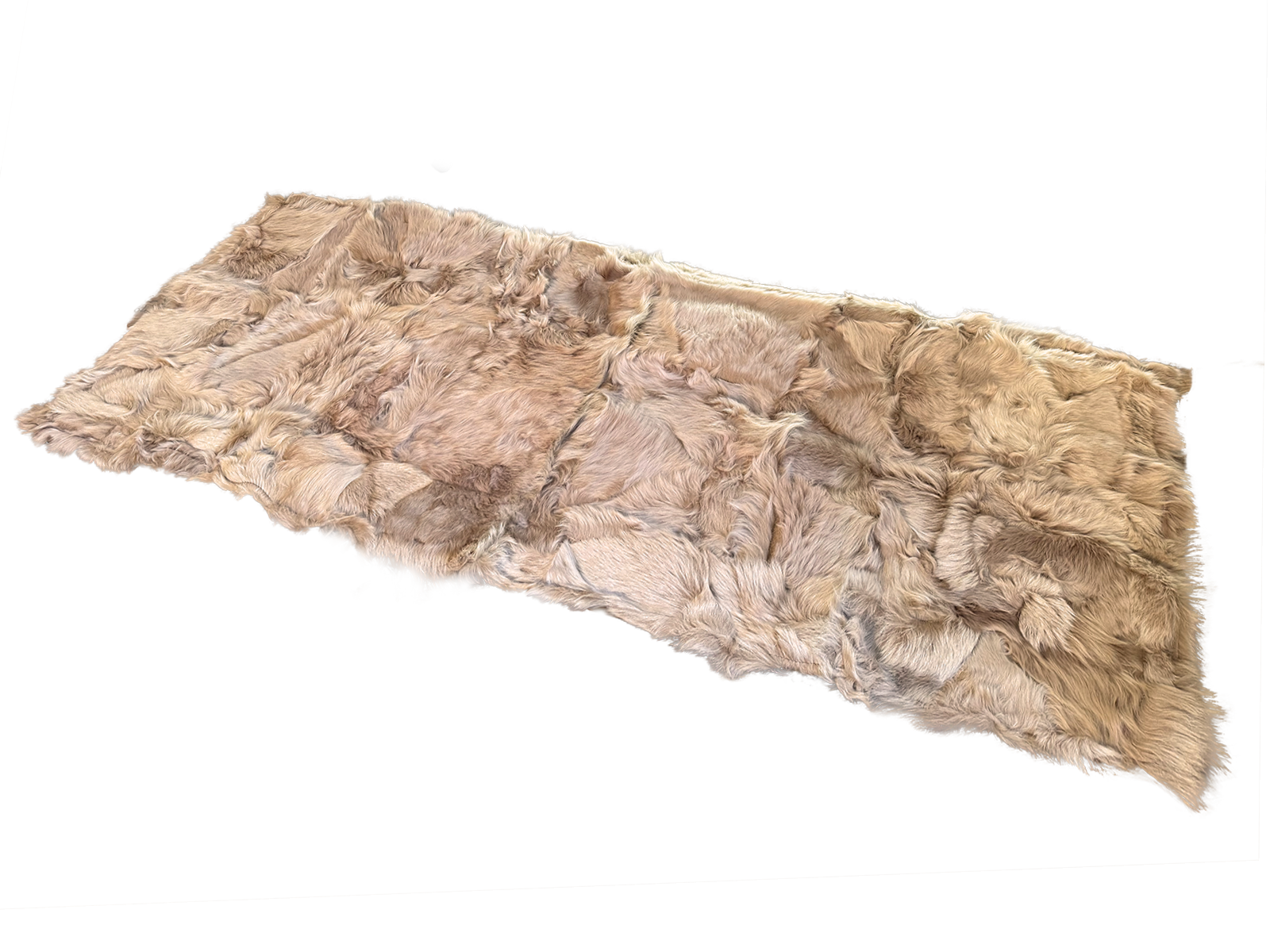 Echter Pelzläufer PL-268 Fellläufer Lammfellläufer 160x60cm hellbraun
