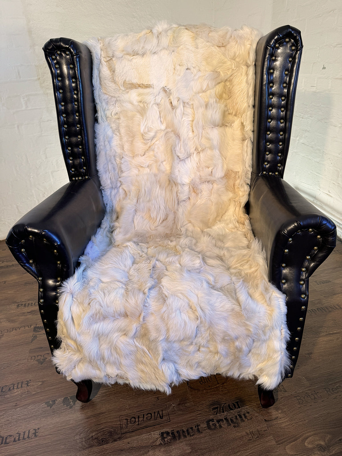 Echter Pelzläufer PL-269 Fellläufer Lammfellläufer 160x60cm wollweiß