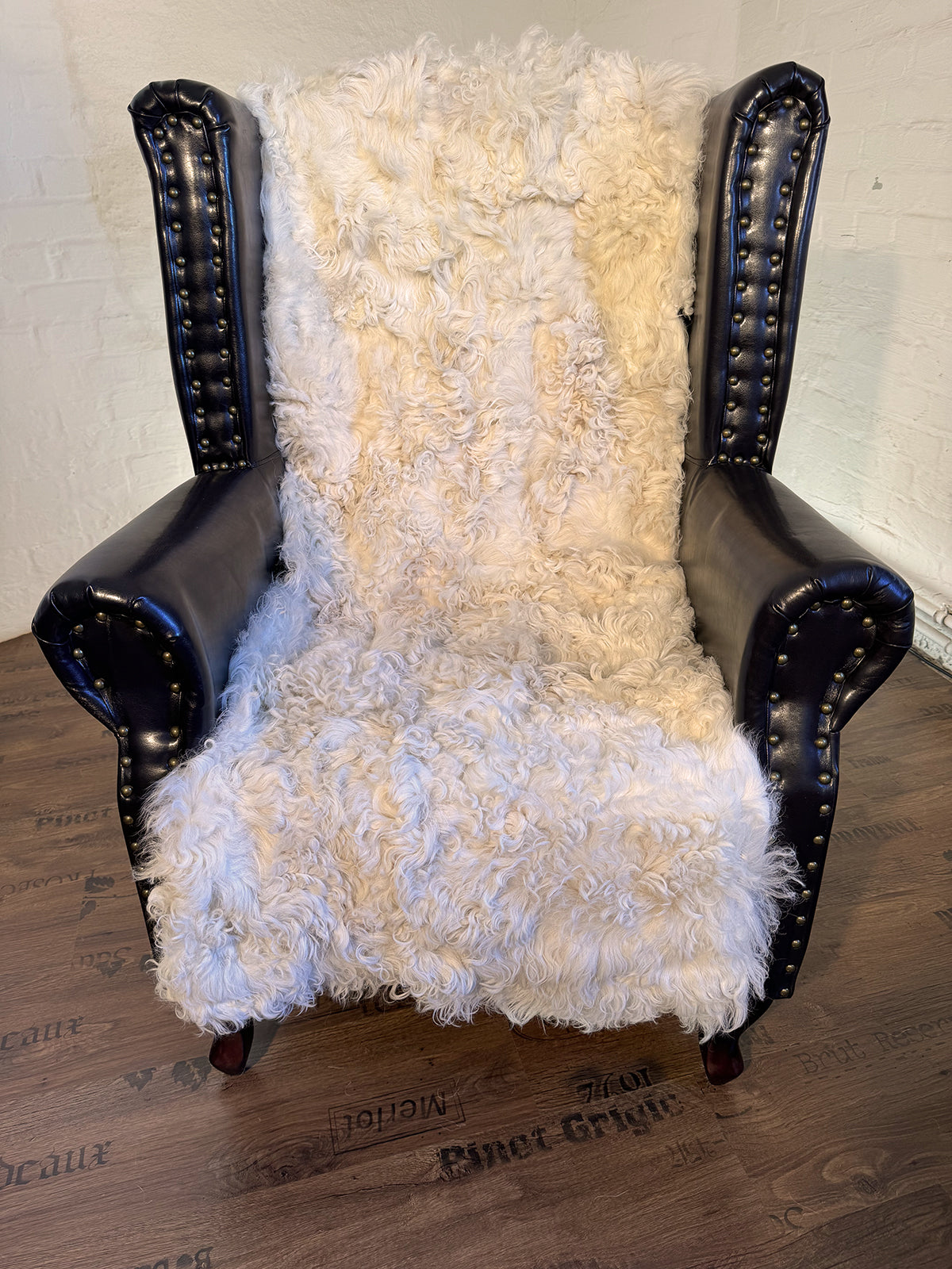 Echter Pelzläufer PL-271 Fellläufer Lammfellläufer 160x60cm wollweiß