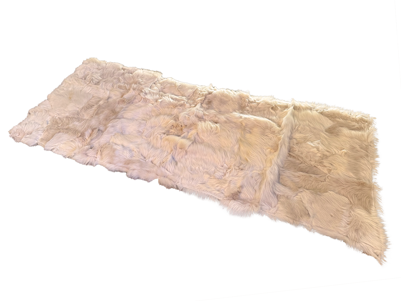Echter Pelzläufer PL-272 Fellläufer Lammfellläufer 160x60cm mandelbraun