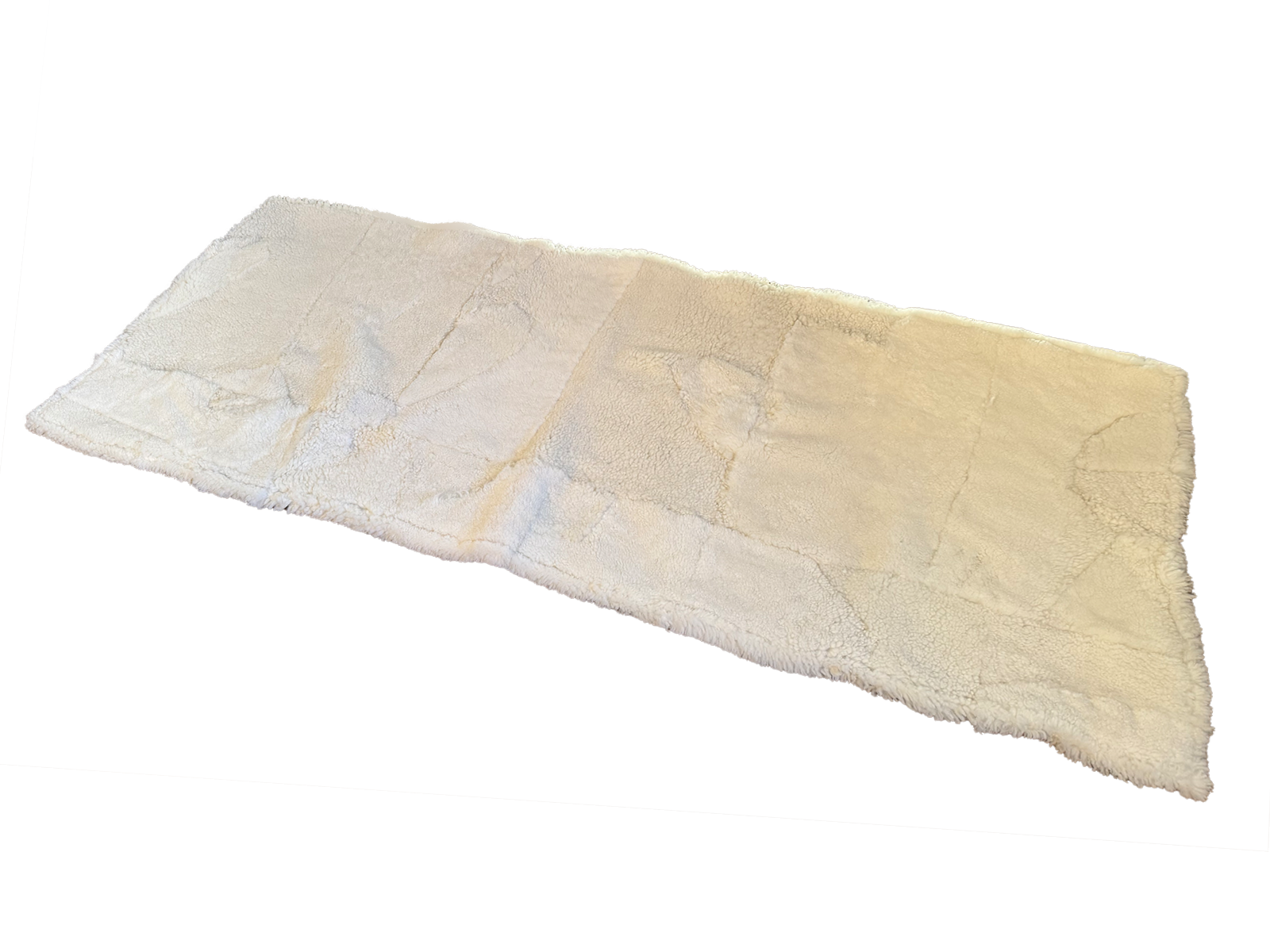 Echter Pelzläufer PL-277 Fellläufer Lammfellläufer 160x60cm weiß