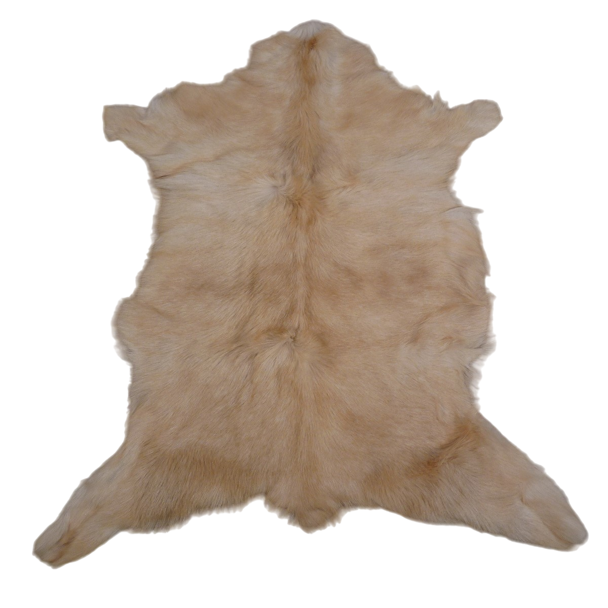 Ziegenfell beige-hellbraun 90x60cm #145