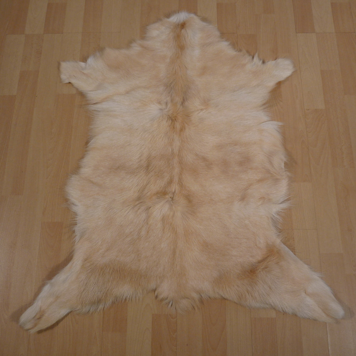 Ziegenfell beige-hellbraun 90x60cm #145