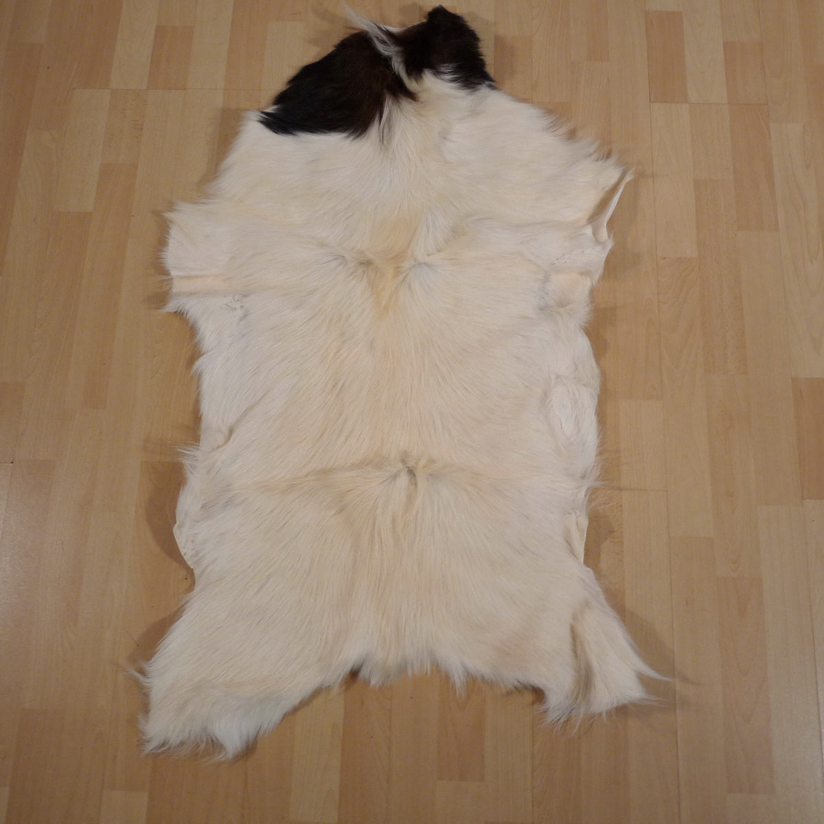 Ziegenfell weiss-braun 105x60cm #146