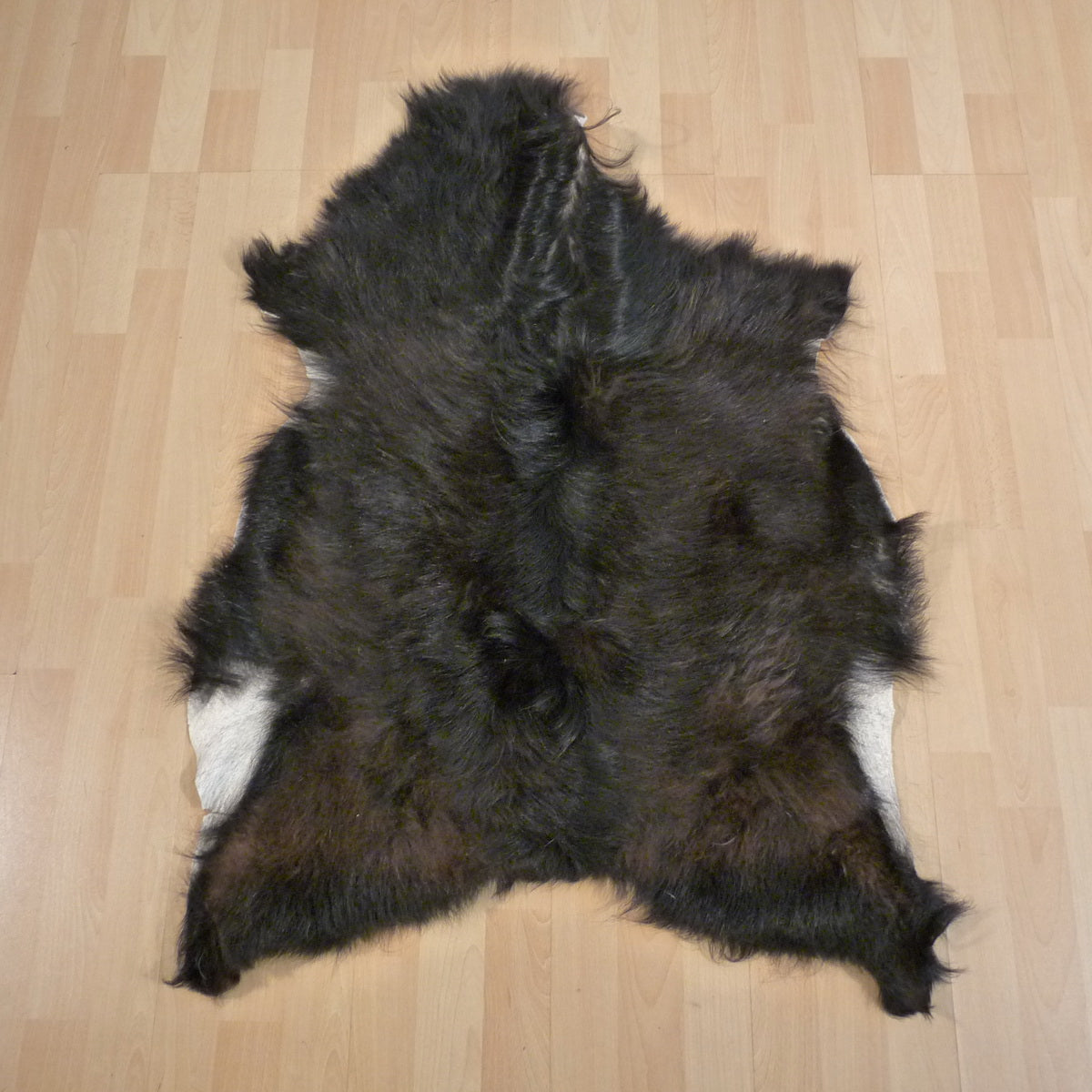 Ziegenfell braun-schwarz 100x80cm #162