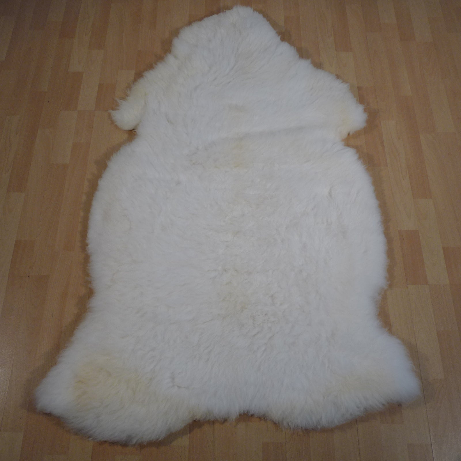 Exklusives Unikat Schaffell weiß - beige 160x100cm #15822
