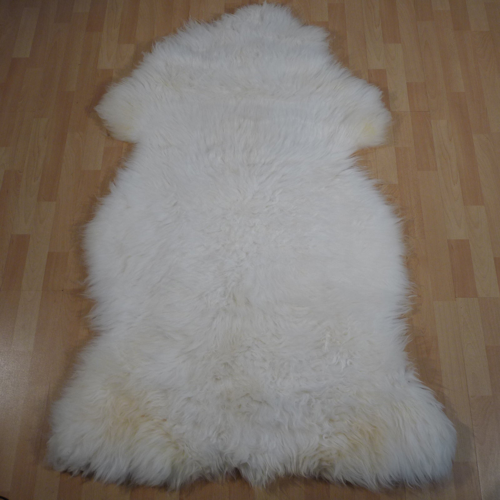 Exklusives Unikat Schaffell weiß - beige 165x110cm #15823