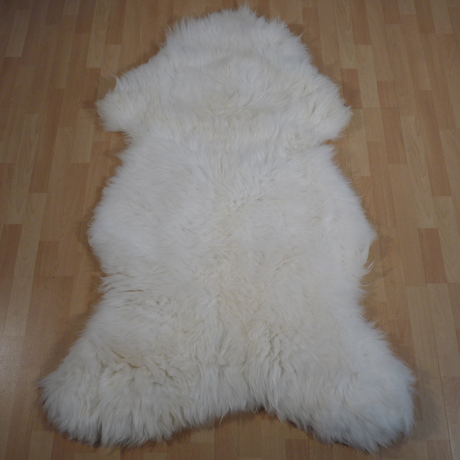 Exklusives Unikat Schaffell weiß - beige 160x100cm #15825