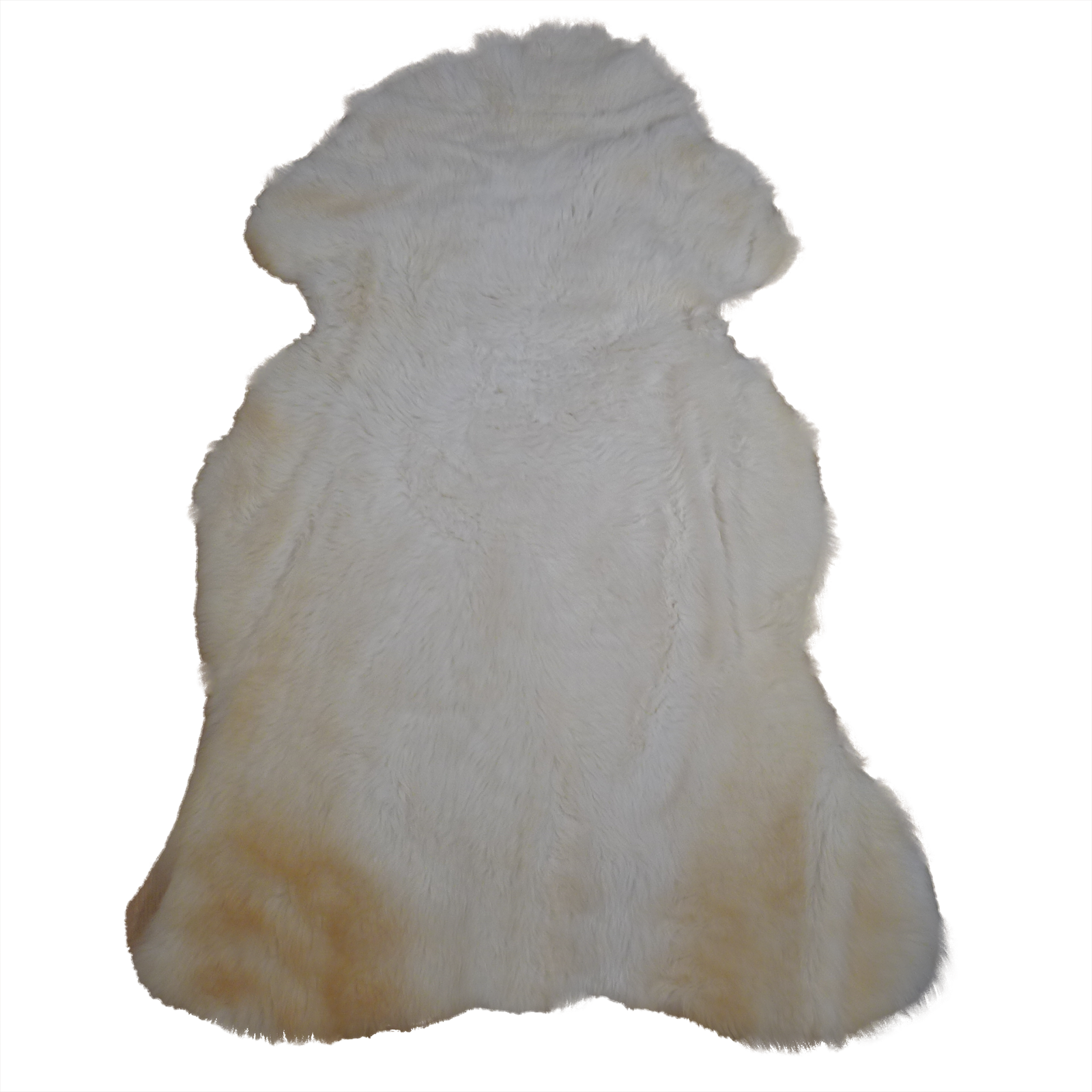 Exklusives Unikat Schaffell weiß - beige 160x100cm #15826