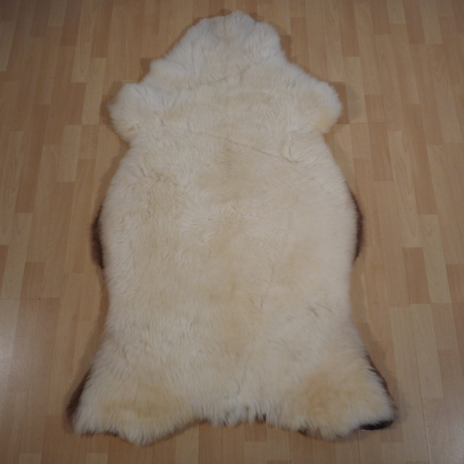 Exklusives Unikat Schaffell beige - braun 155x90cm #15830