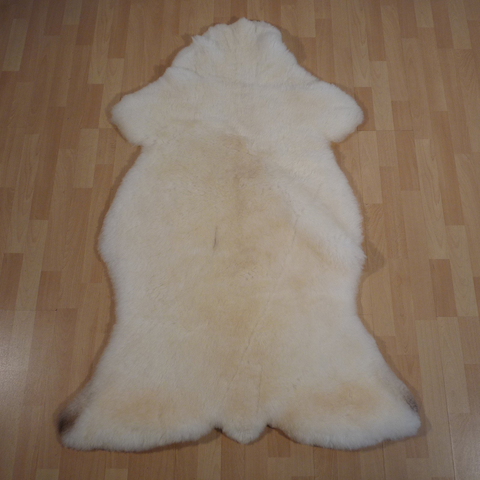 Exklusives Unikat Schaffell weiß - beige 150x100cm #15833