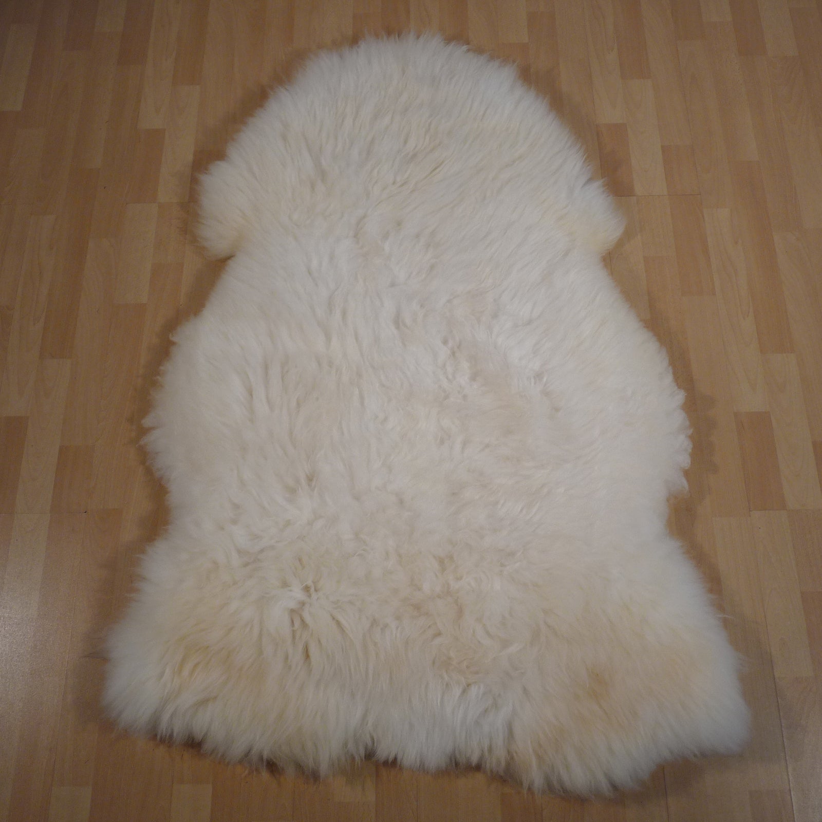 Exklusives Unikat Schaffell weiß - beige 140x100cm #15839