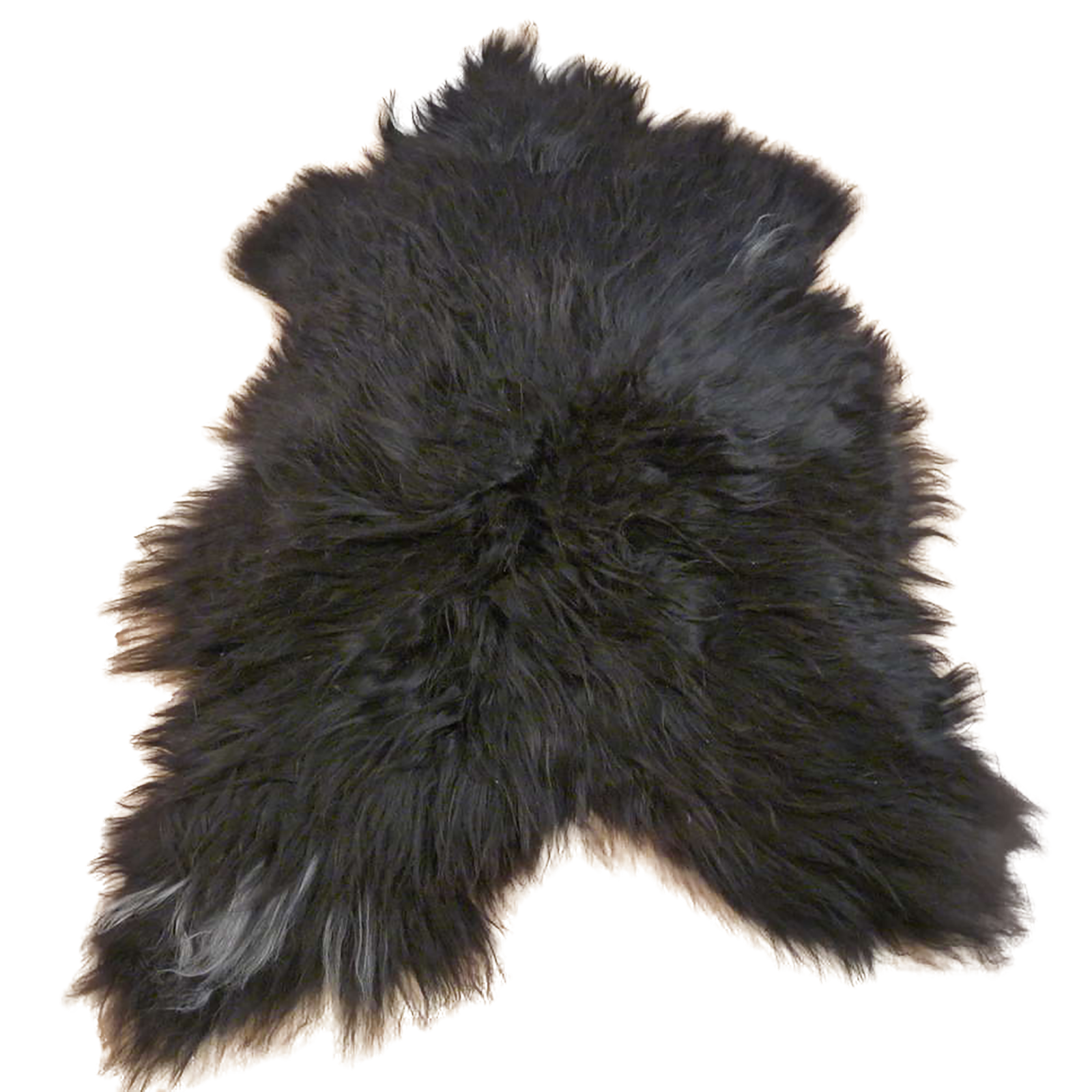 Exklusives Unikat Islandschaffell schwarz - weiß 115x80cm #12407