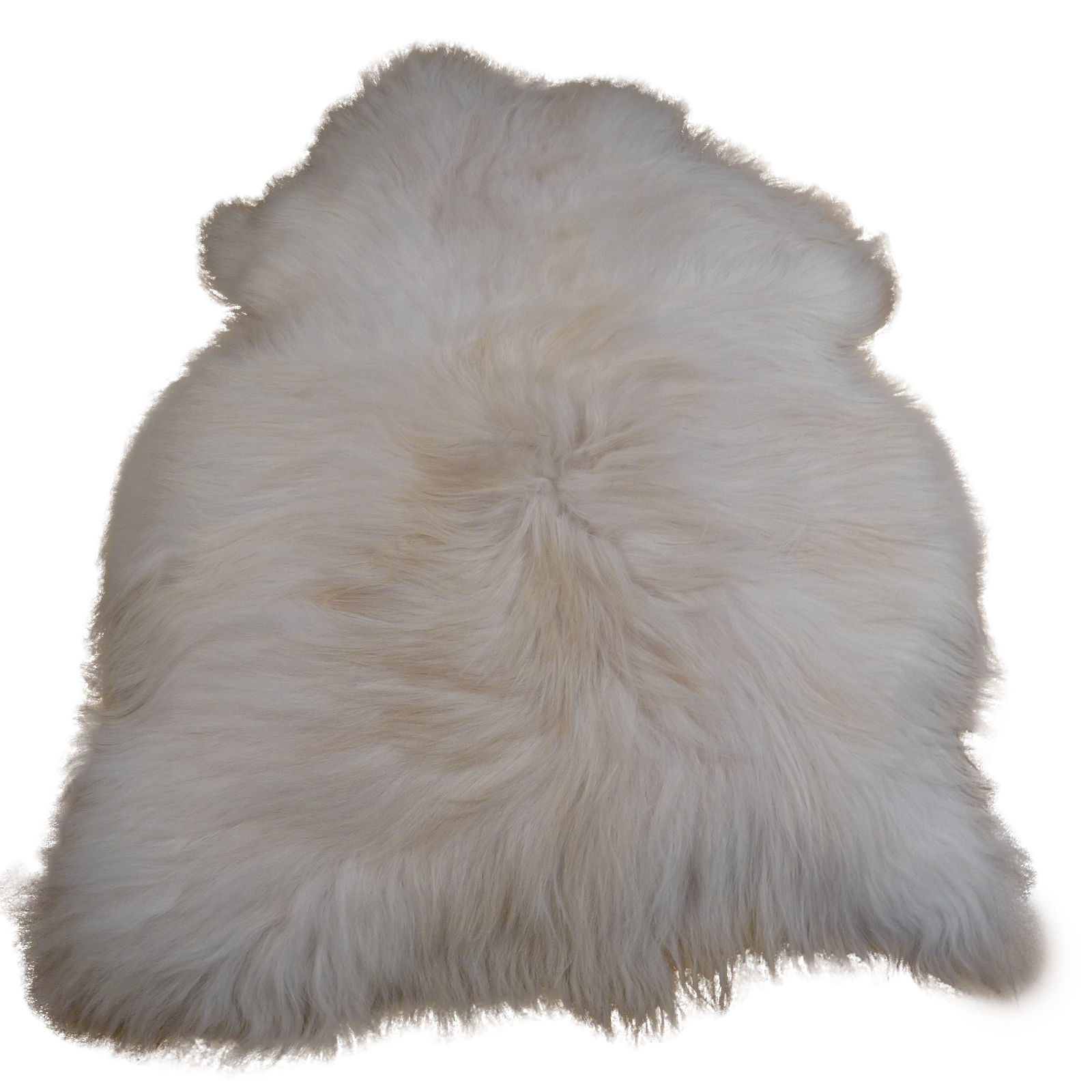 Exklusives Unikat Islandschaffell weiß - blond 135x95cm #14906