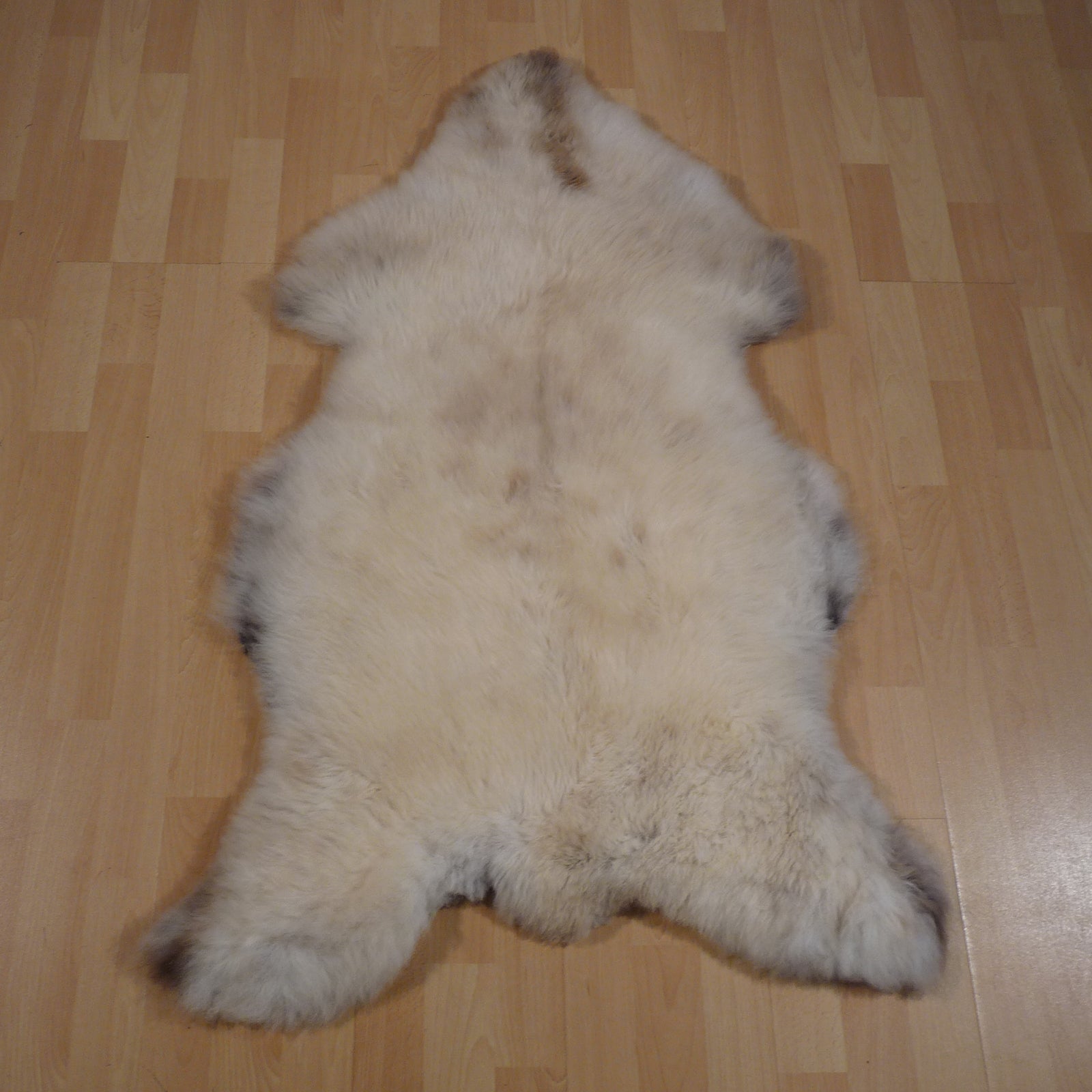 Exklusives Unikat Lammfell braun - beige 115x75cm #14991