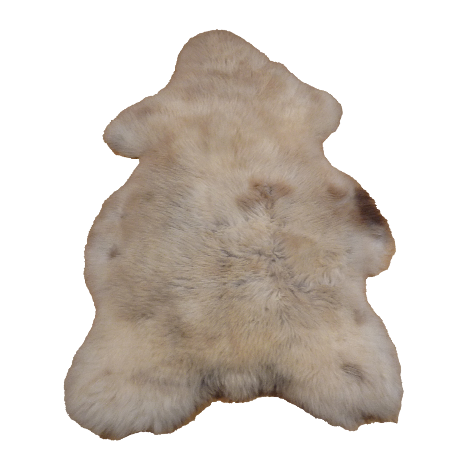 Exklusives Unikat Lammfell beige - braun 115x75cm #15058