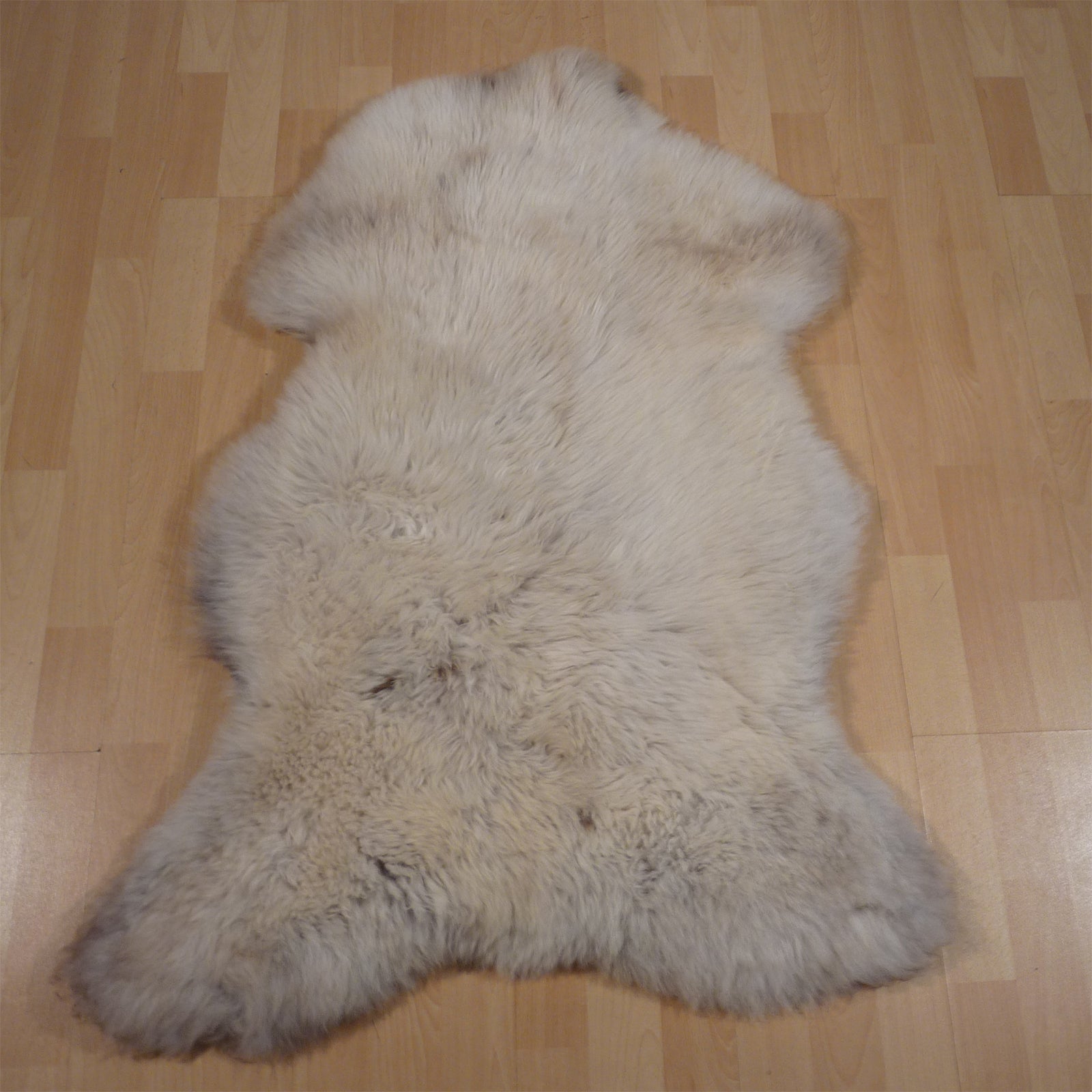 Exklusives Unikat Lammfell beige - grau 110x70cm #15186