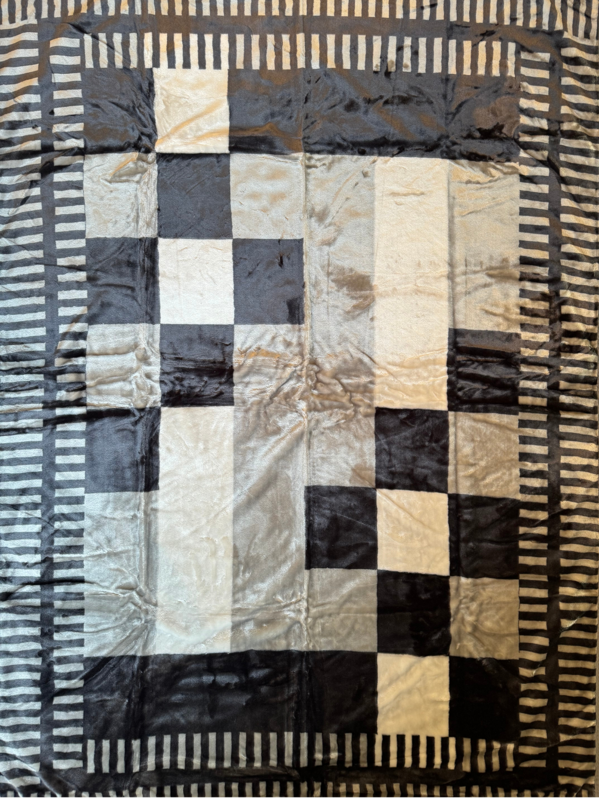 Kuscheldecke Tagesdecke Wohndecke Motiv Karo